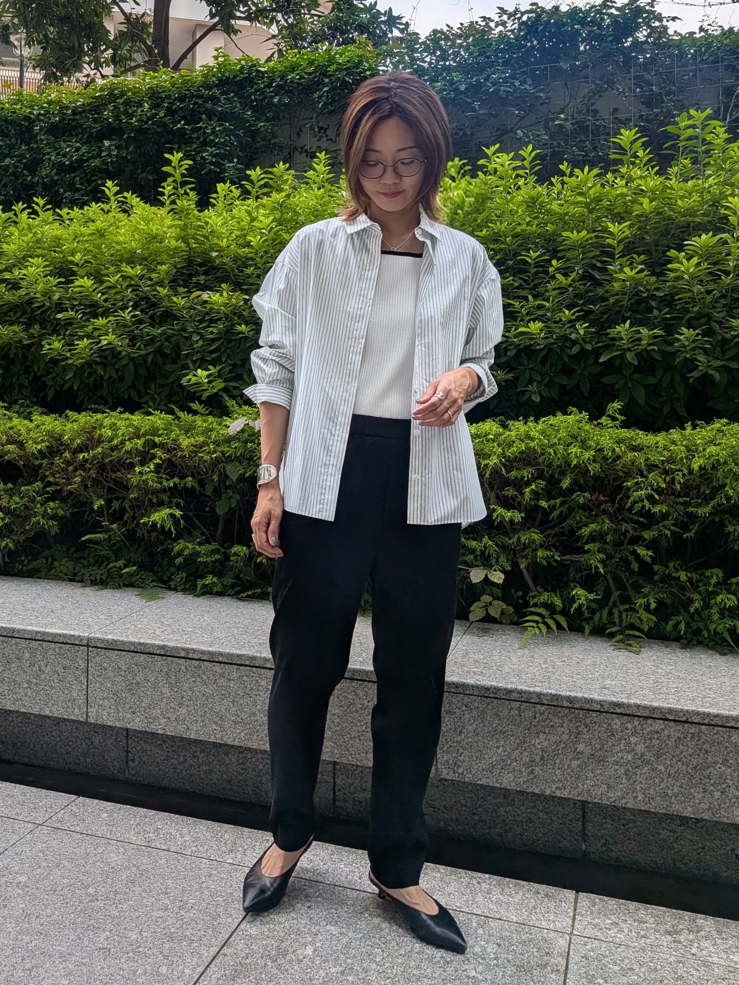Aさんの「UNTITLED｜【6色色展開/コットン100】カラーベーシックシャツ」を使ったコーディネート