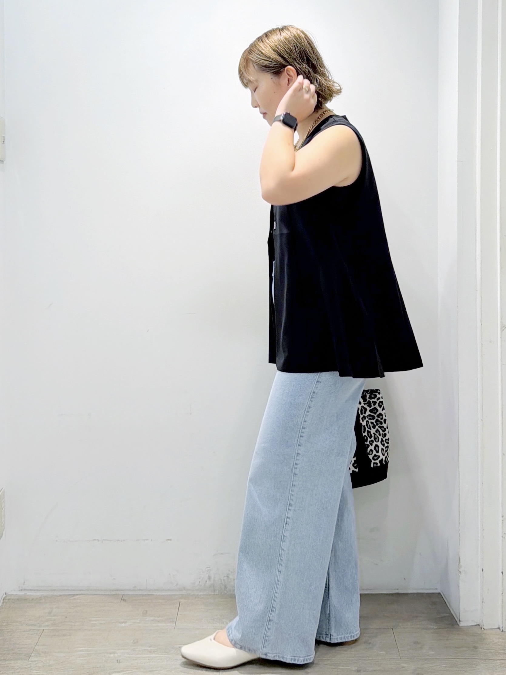 sumicaさんの「OPAQUE.CLIP｜【吸水速乾】フレアジレ《洗濯機OK／セットアップ対応可》」を使ったコーディネート