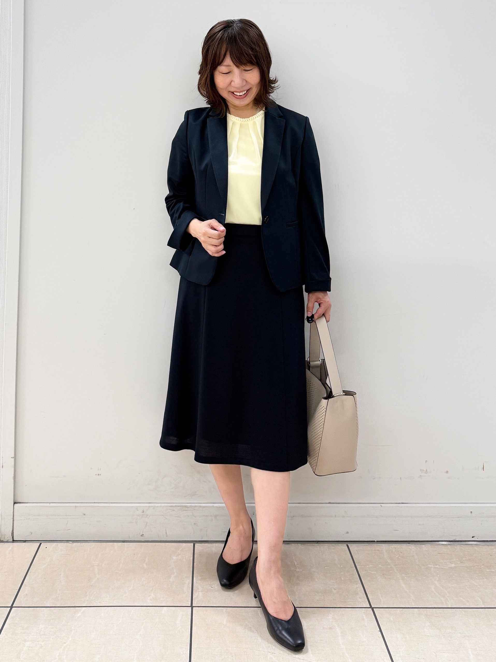 KIKIさんの「Reflect｜【S-4Lサイズ/UVカット／接触冷感】シフォンジャージブラウス」を使ったコーディネート