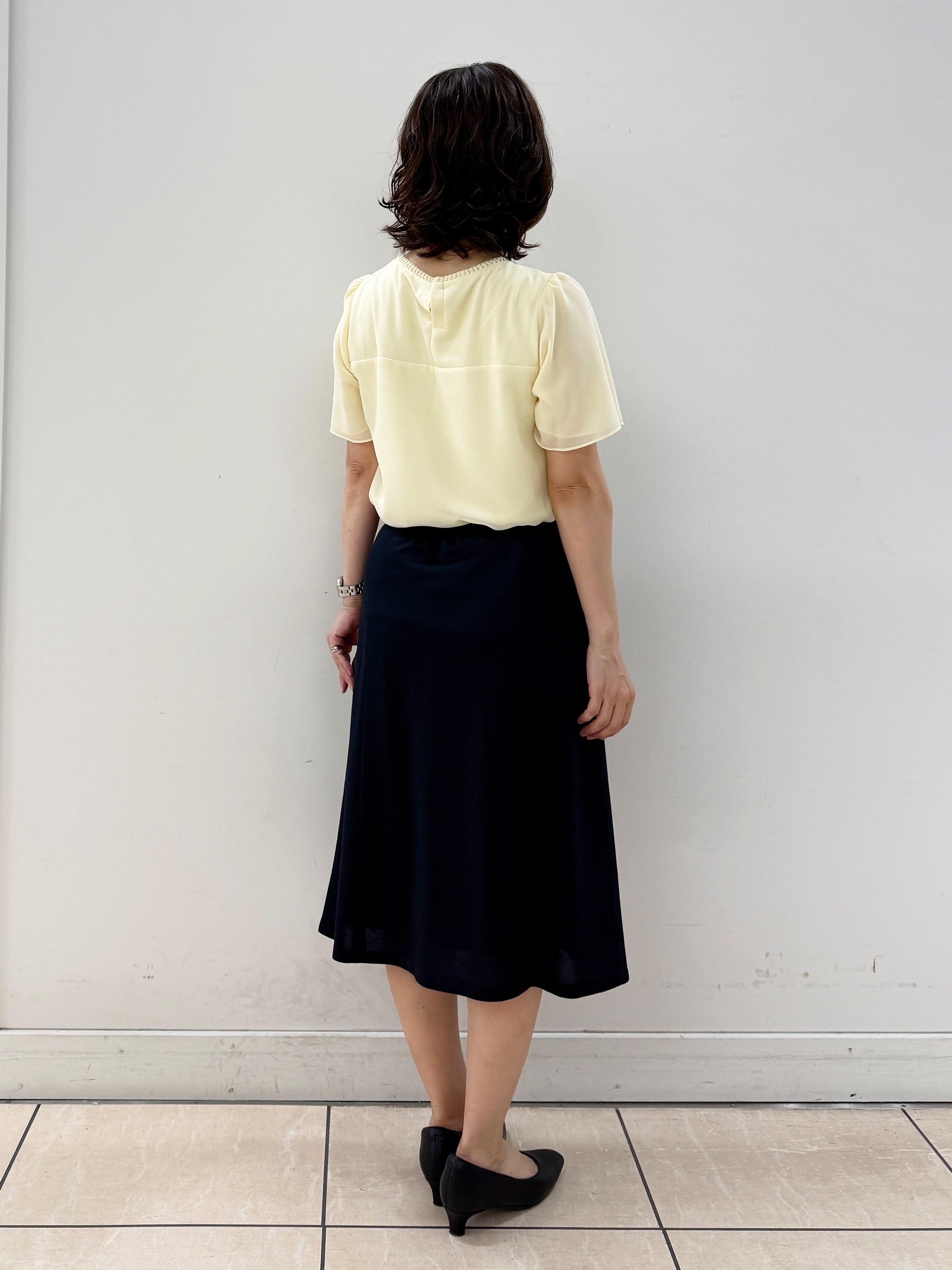 KIKIさんの「Reflect｜【S-4Lサイズ/UVカット／接触冷感】シフォンジャージブラウス」を使ったコーディネート