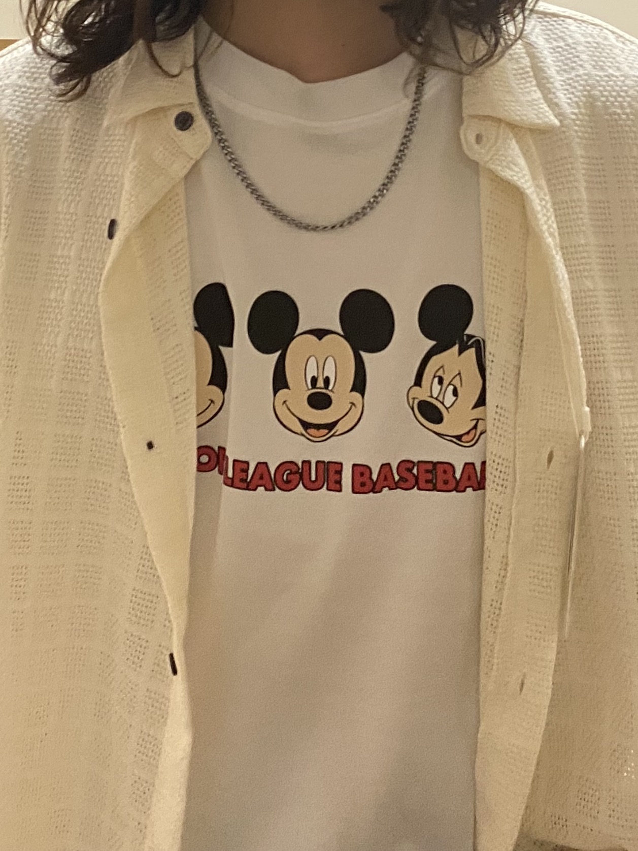 keyさんの「THE SHOP TK｜【Disney】【MLB】スペシャルデザイン半袖Tシャツ」を使ったコーディネート