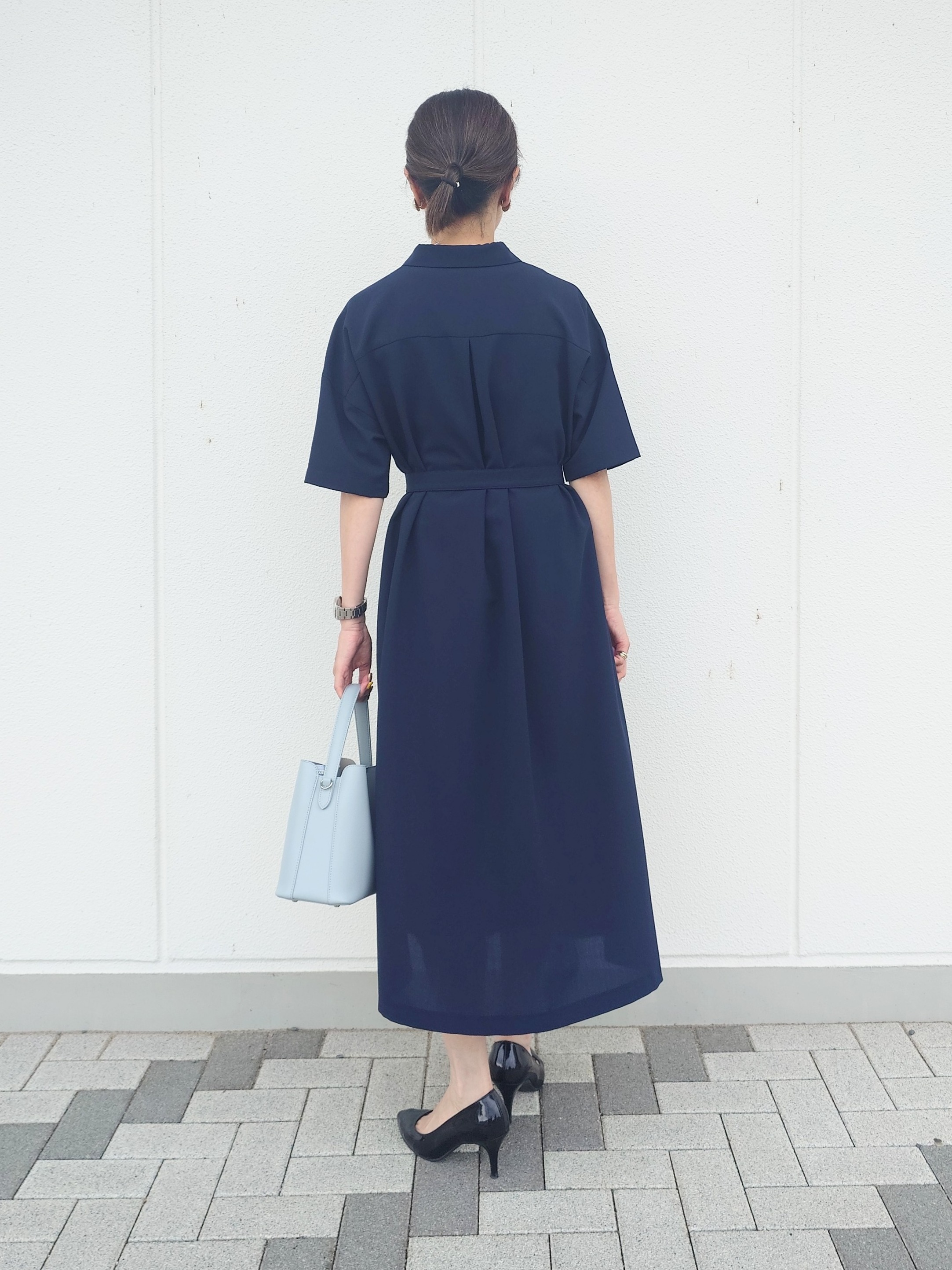 MUTSUKOさんの「UNTITLED｜【初秋も活躍/UVカット/接触冷感】エアリークールワンピース」を使ったコーディネート