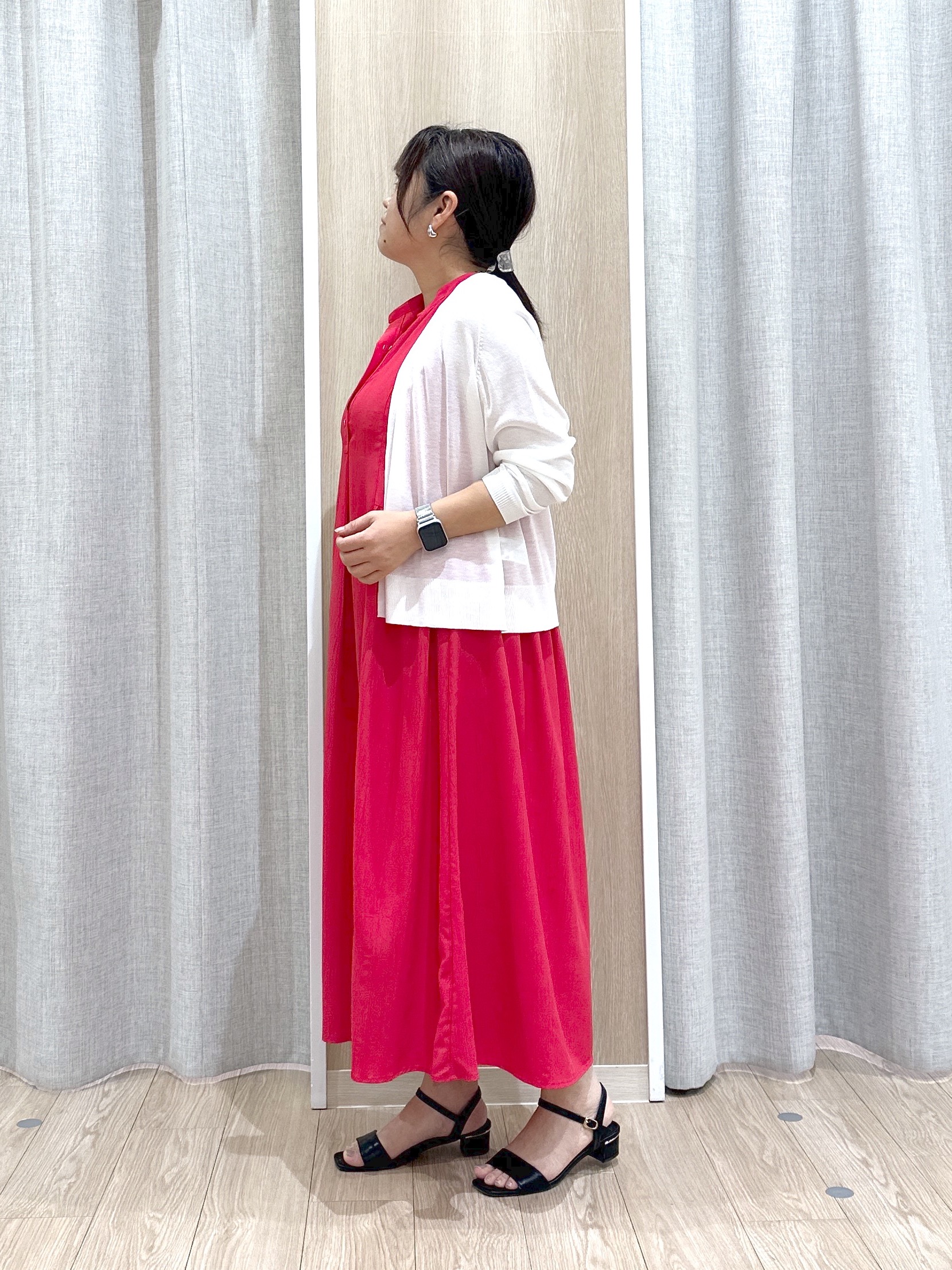 naoさんの「grove｜高評価！【接触冷感／UVカットetc】ベーシックショートカーディガン」を使ったコーディネート