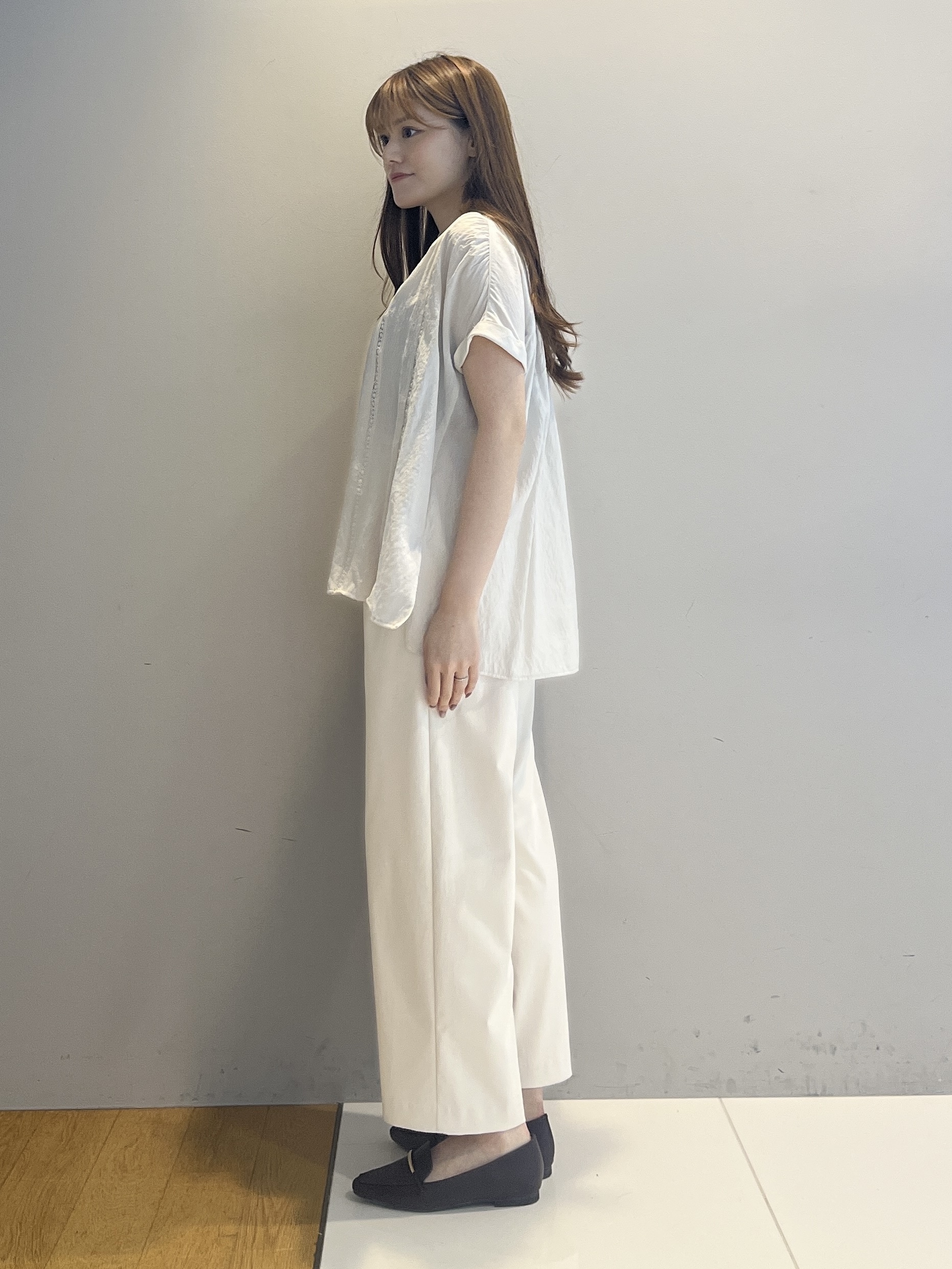 sayaさんの「grove｜【体系カバー◎】レースデザインスキッパーブラウス」を使ったコーディネート