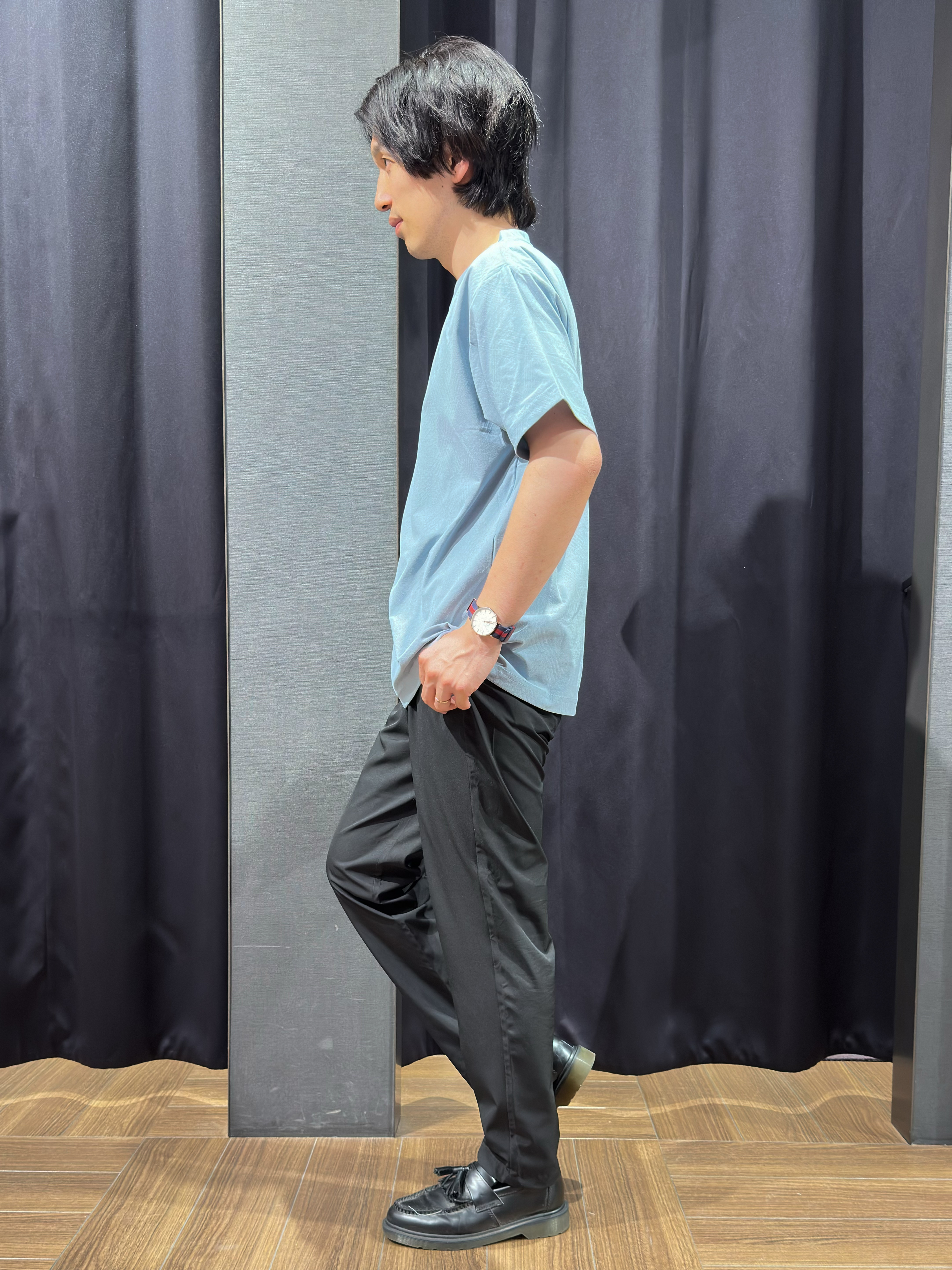 tomoyaさんの「THE SHOP TK｜【接触冷感／吸水速乾／UVカット】パーフェクテック リンクス柄 半袖Tシャツ」を使ったコーディネート