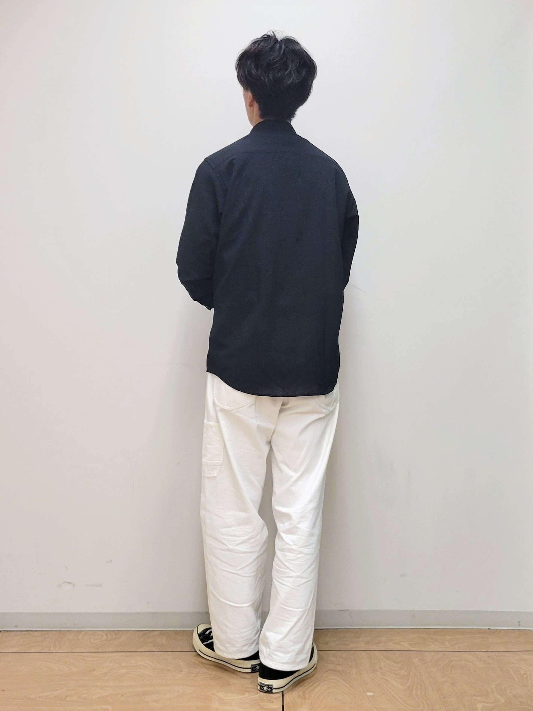 piroyaさんの「TAKEO KIKUCHI｜【通気性】トリコットサッカー 7分袖シャツ」を使ったコーディネート