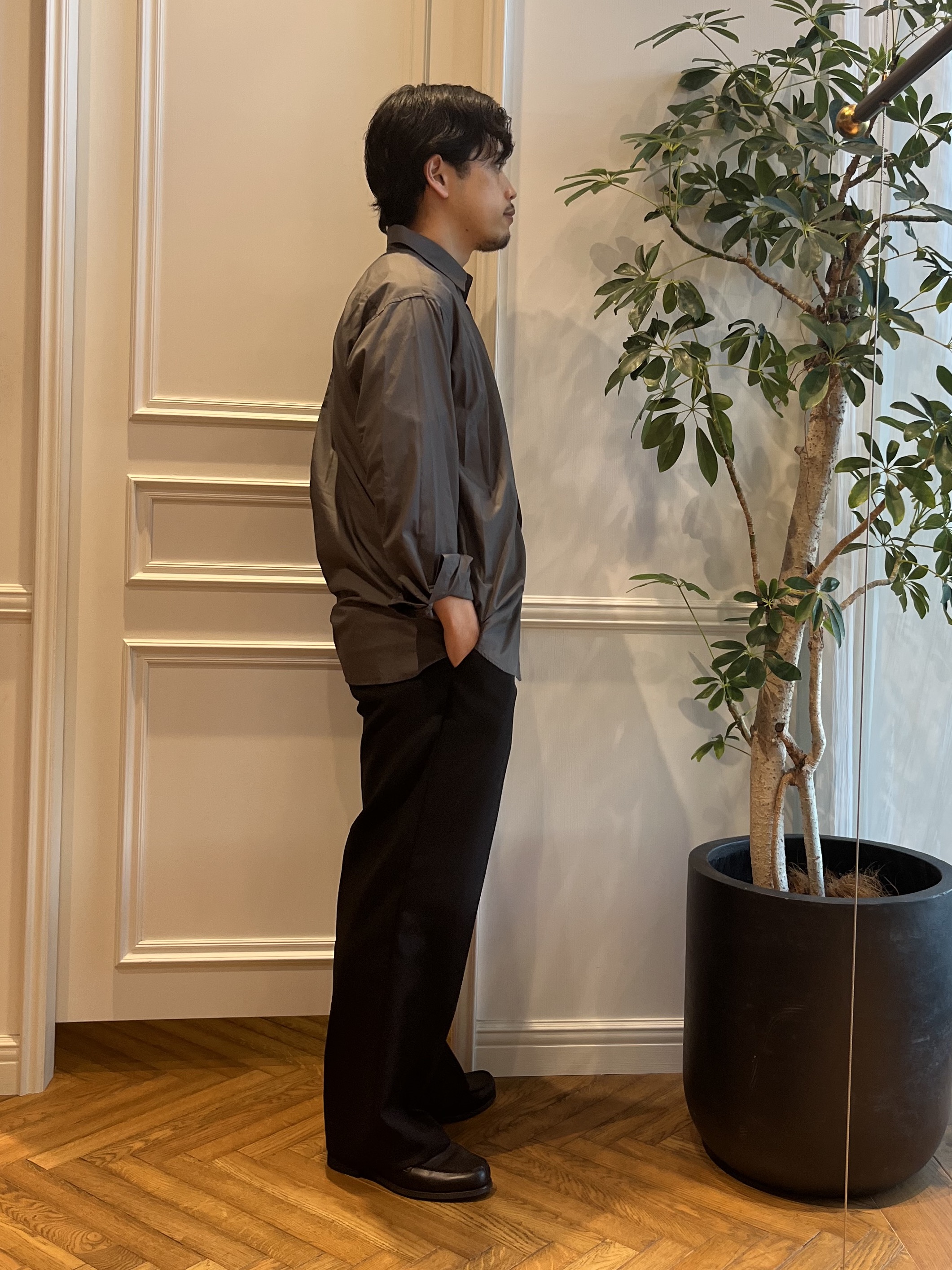 Tokuさんの「DRESSTERIOR｜【接触冷感／抗菌防臭／消臭】ICE CLEAR COTTON ポケットTシャツ」を使ったコーディネート