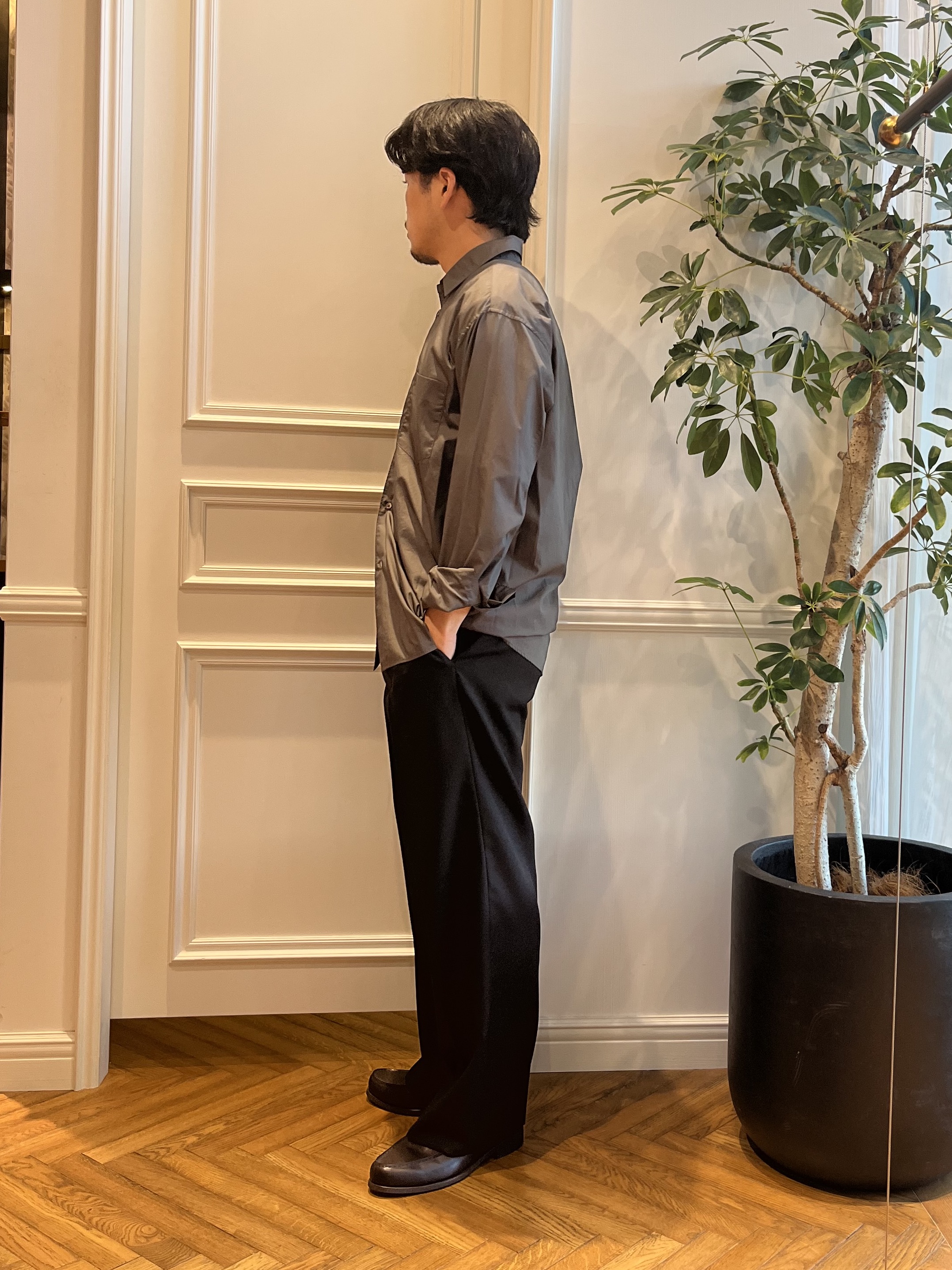 Tokuさんの「DRESSTERIOR｜【接触冷感／抗菌防臭／消臭】ICE CLEAR COTTON ポケットTシャツ」を使ったコーディネート