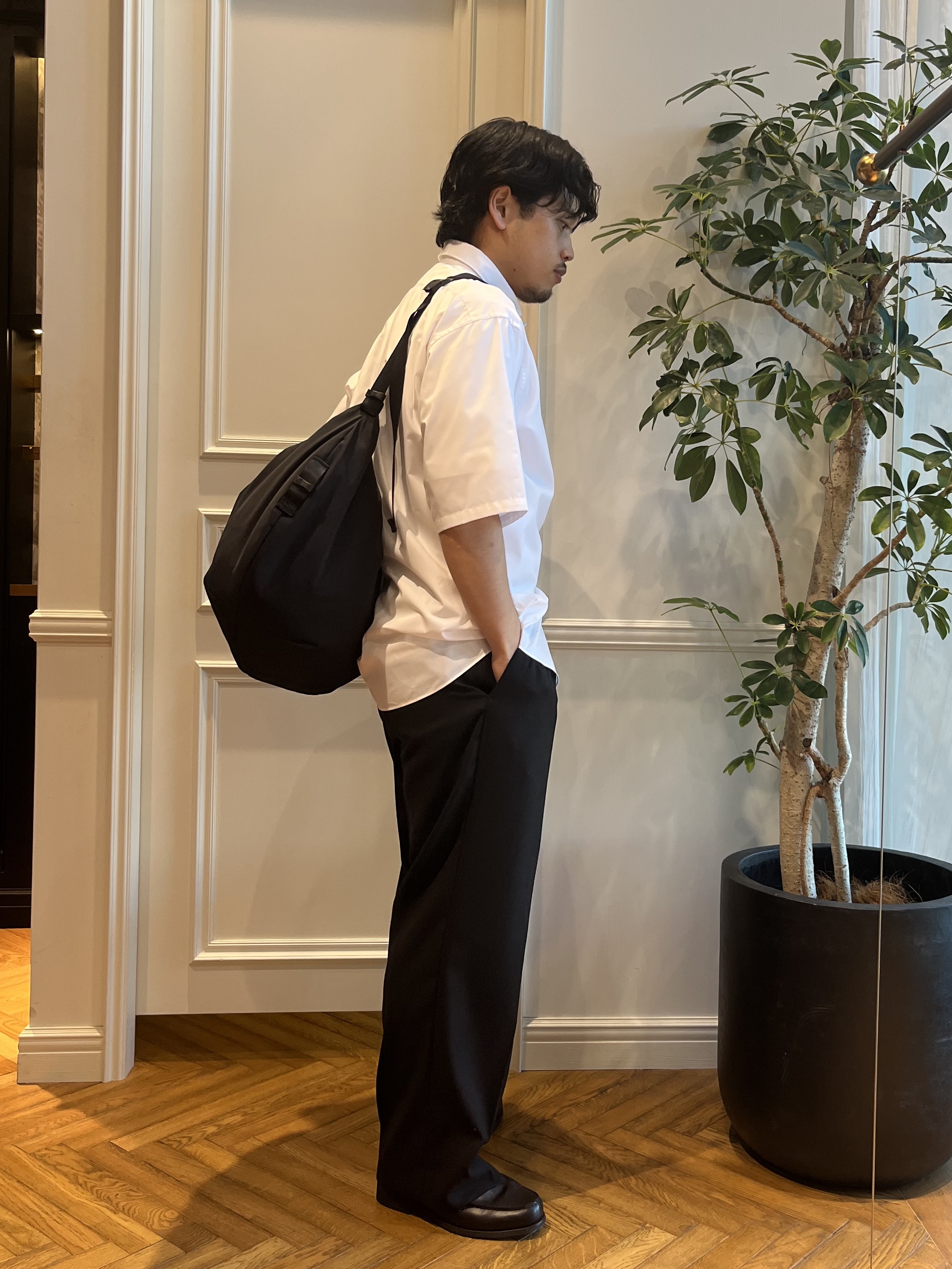 Tokuさんの「DRESSTERIOR｜【接触冷感／抗菌防臭／消臭】ICE CLEAR COTTON ポケットTシャツ」を使ったコーディネート