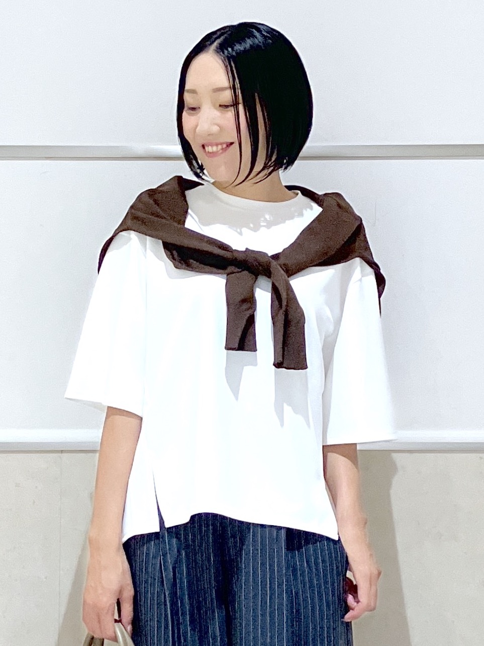 eriko さんの「Dessin｜【マシンウォッシャブル/セットアップ可】カットジャカードプルオーバー」を使ったコーディネート