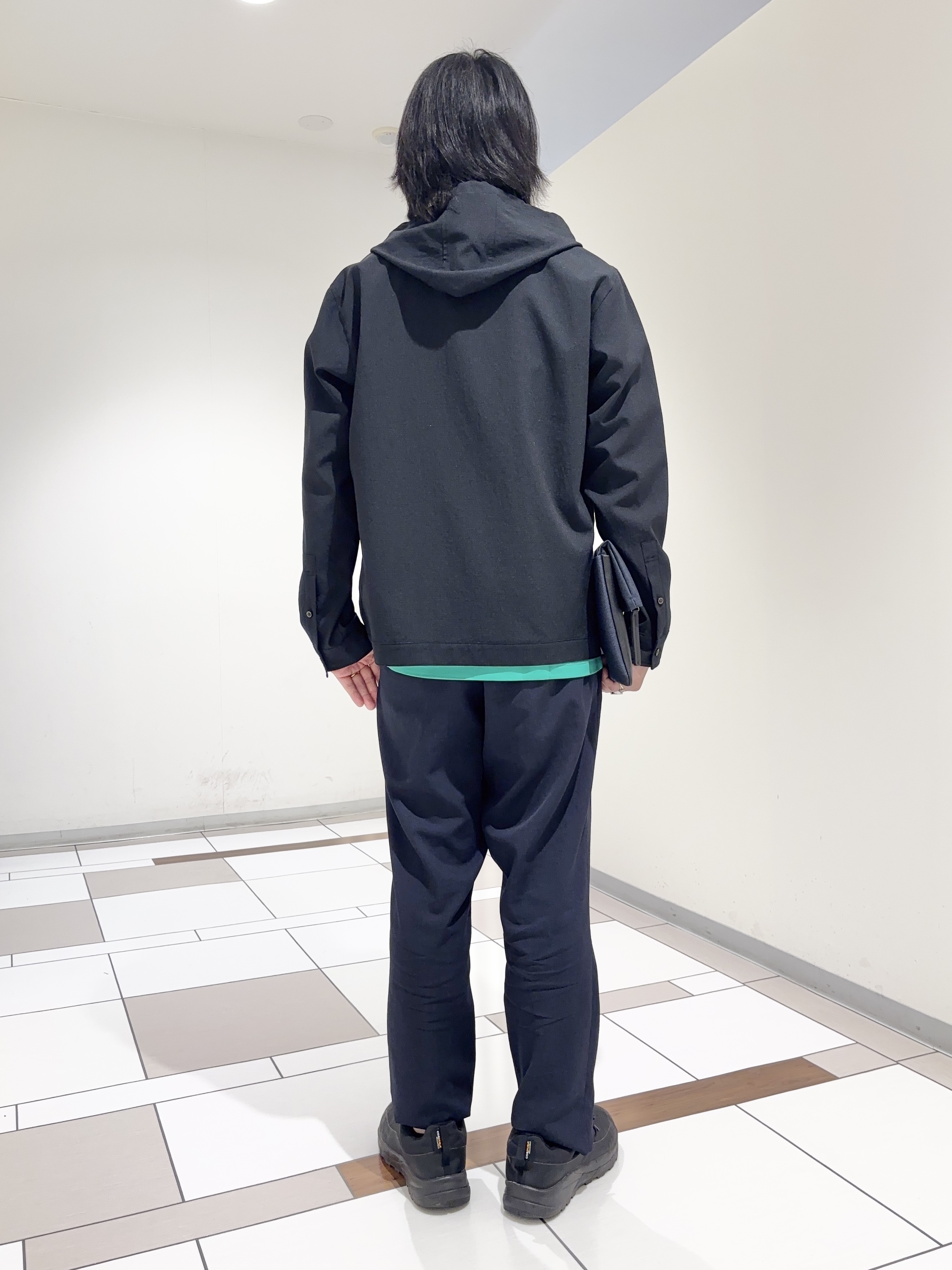 及川さんの「TAKEO KIKUCHI｜【撥水・洗える・シワになりにくい】 リランチェ（R） フードブルゾン」を使ったコーディネート