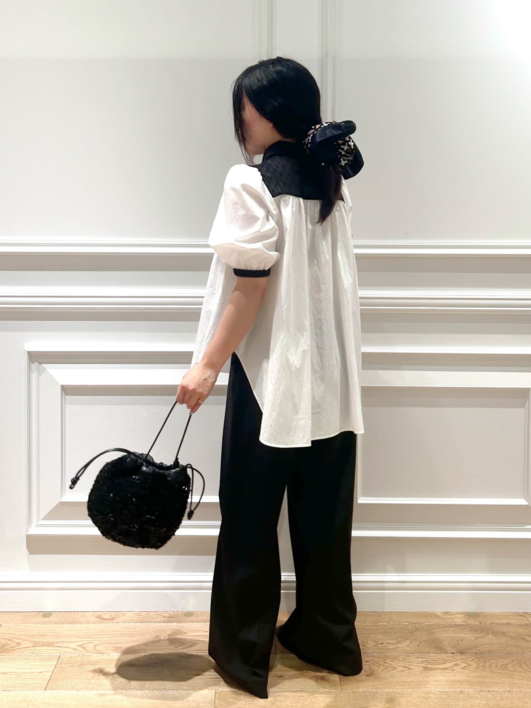 とりみさんの「DRESSTERIOR｜【着映え】ブザム チュニックブラウス」を使ったコーディネート