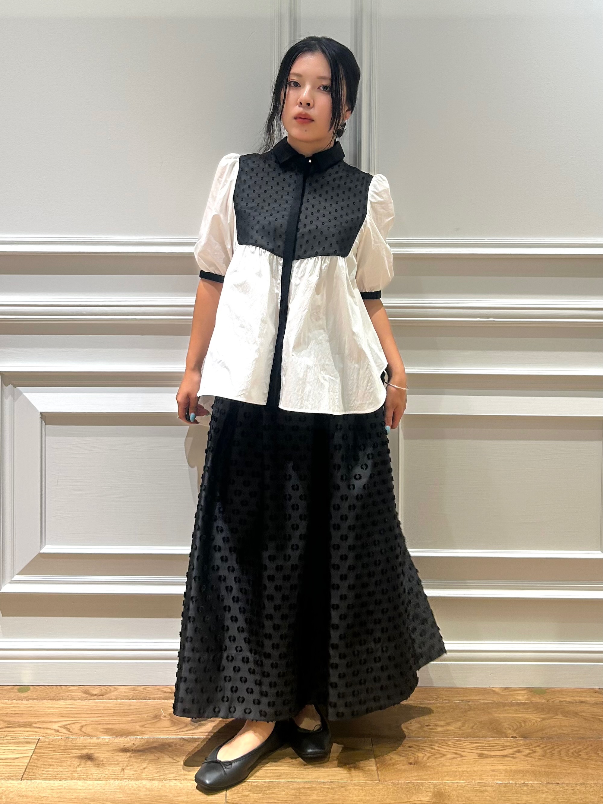 とりみさんの「DRESSTERIOR｜【着映え】ブザム チュニックブラウス」を使ったコーディネート