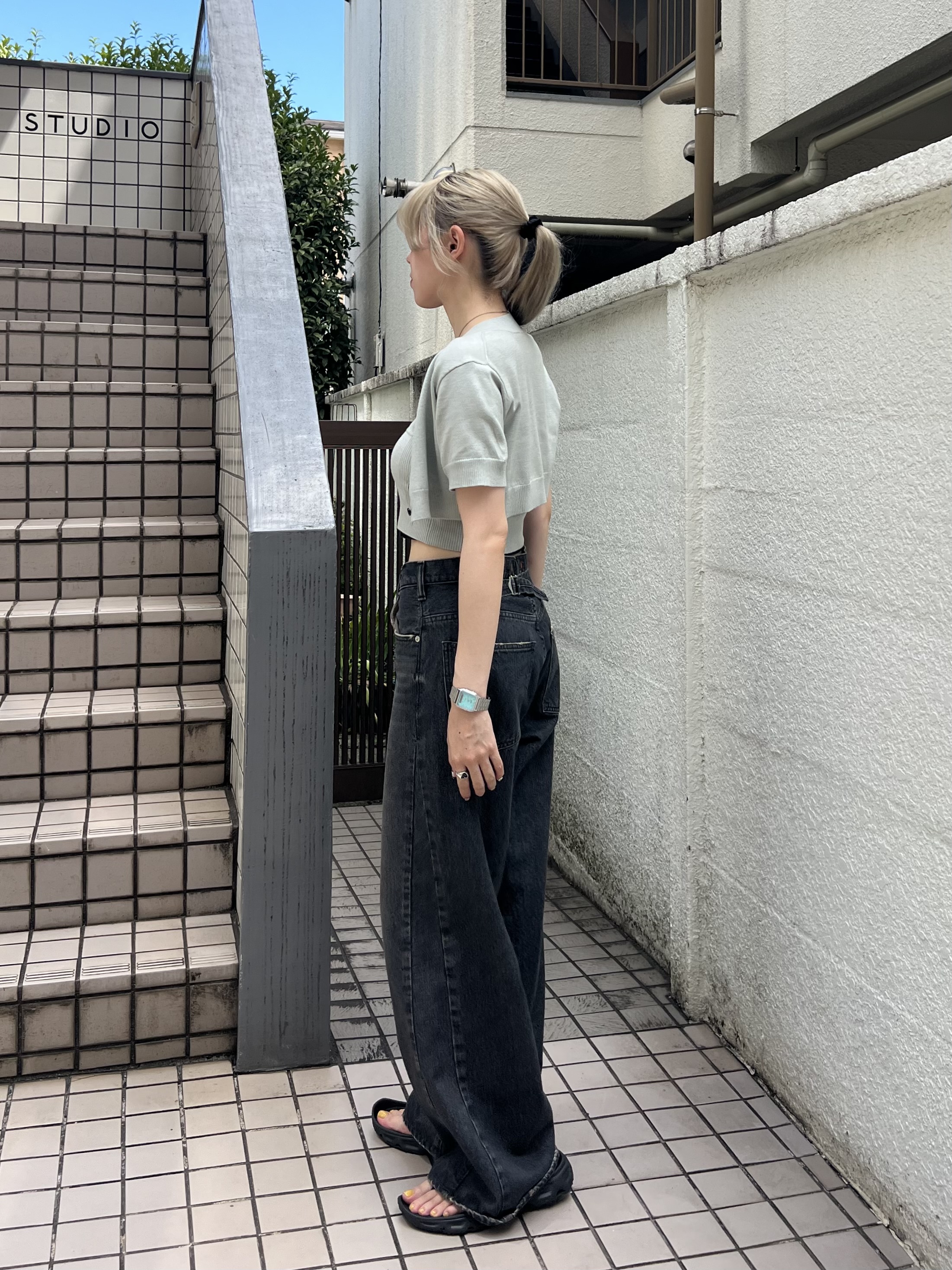 honoka Aさんの「CODE A｜modular button knit cardigan」を使ったコーディネート