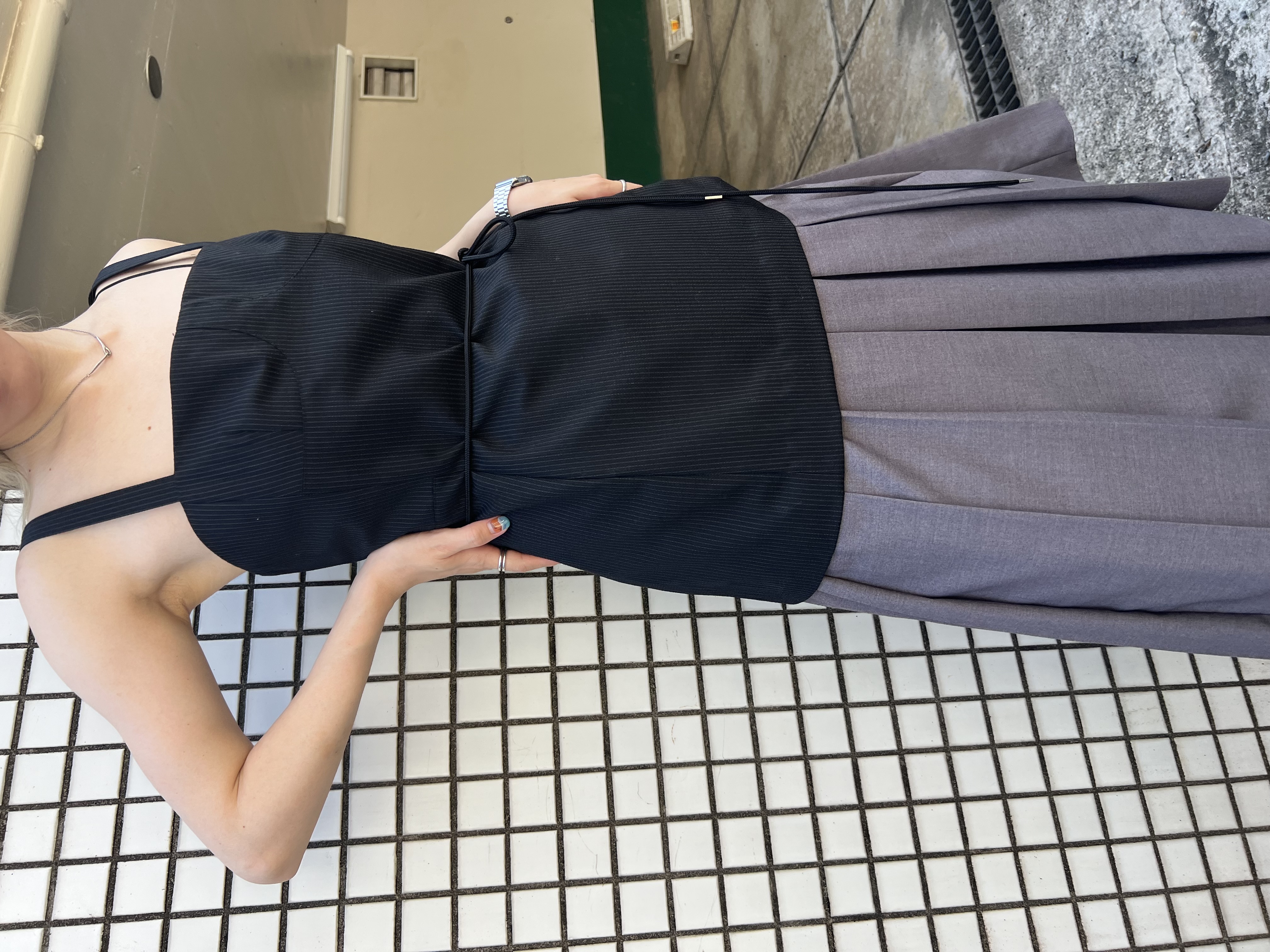 honoka Aさんの「CODE A｜corset stripe camisole」を使ったコーディネート