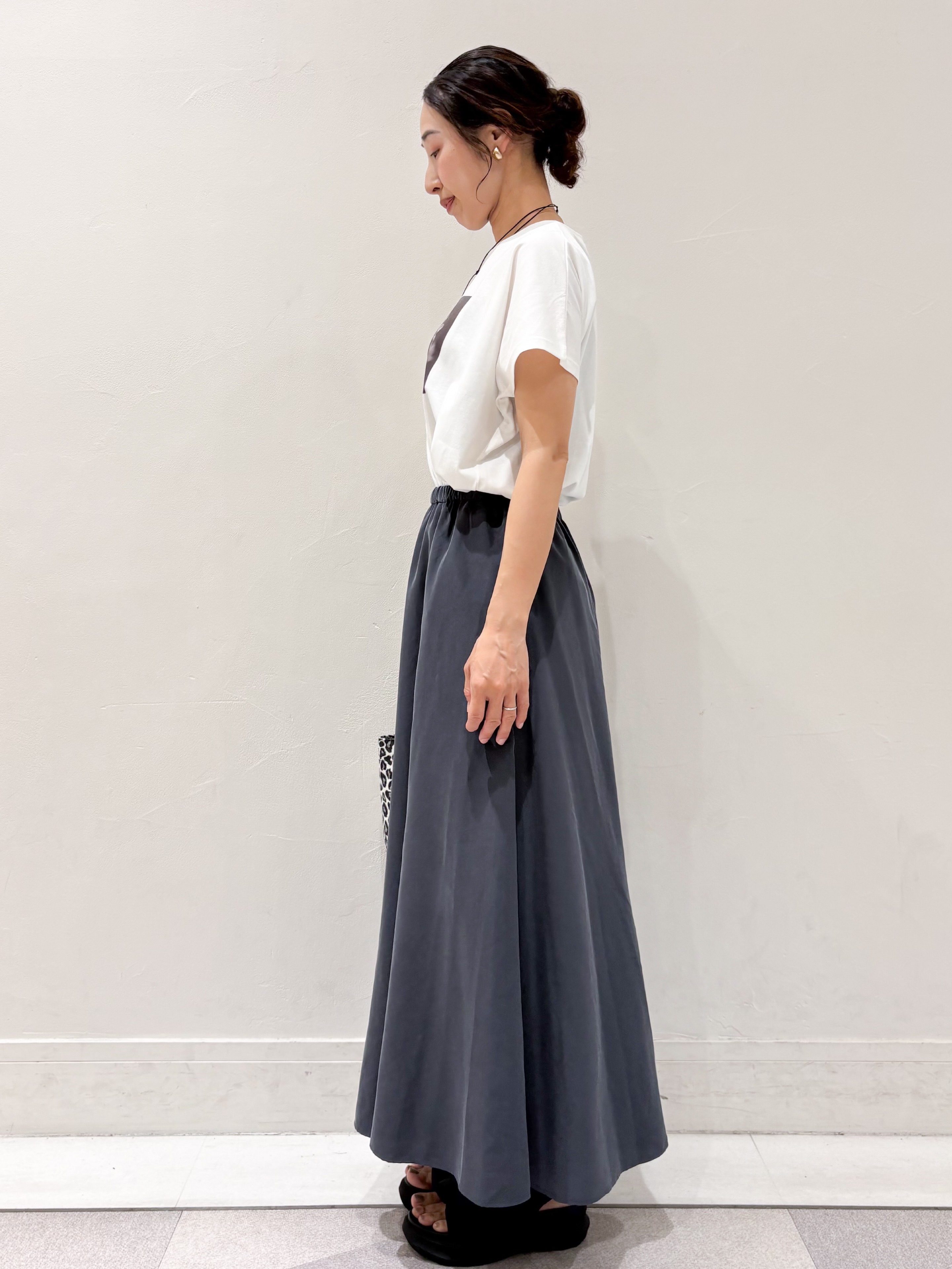 ちえさんの「OPAQUE.CLIP｜フォトプリントTシャツ【洗濯機OK】」を使ったコーディネート