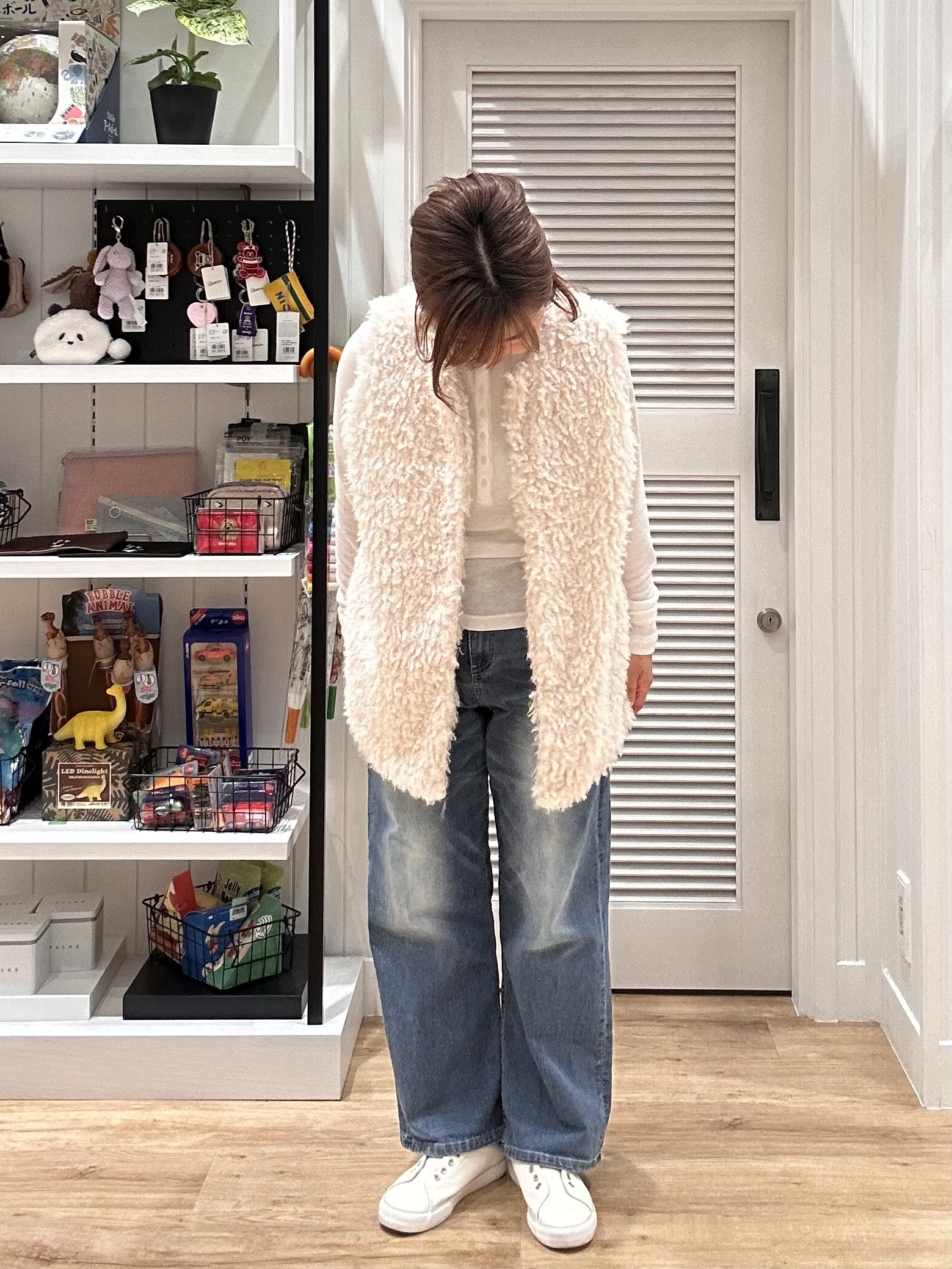 Aiさんの「Dessin｜【接触冷感】ワイドデニムパンツ」を使ったコーディネート