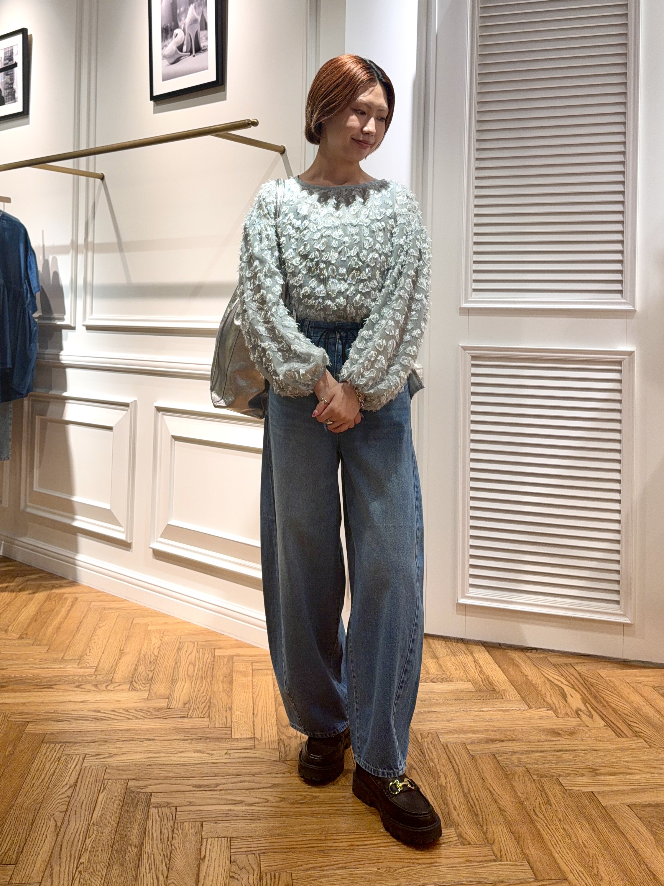 renaさんの「DRESSTERIOR｜【着映え】ジャガードボリュームブラウス」を使ったコーディネート