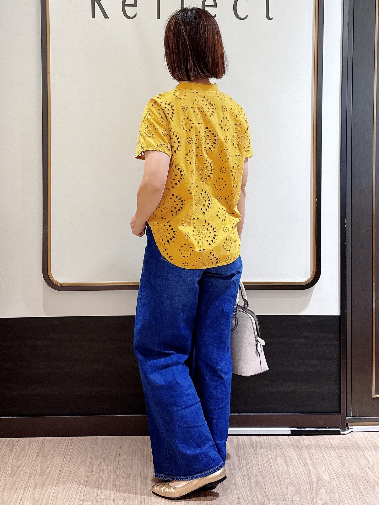 nekoさんの「Reflect｜【通勤◎】カットワーク刺繍レース シャツブラウス」を使ったコーディネート