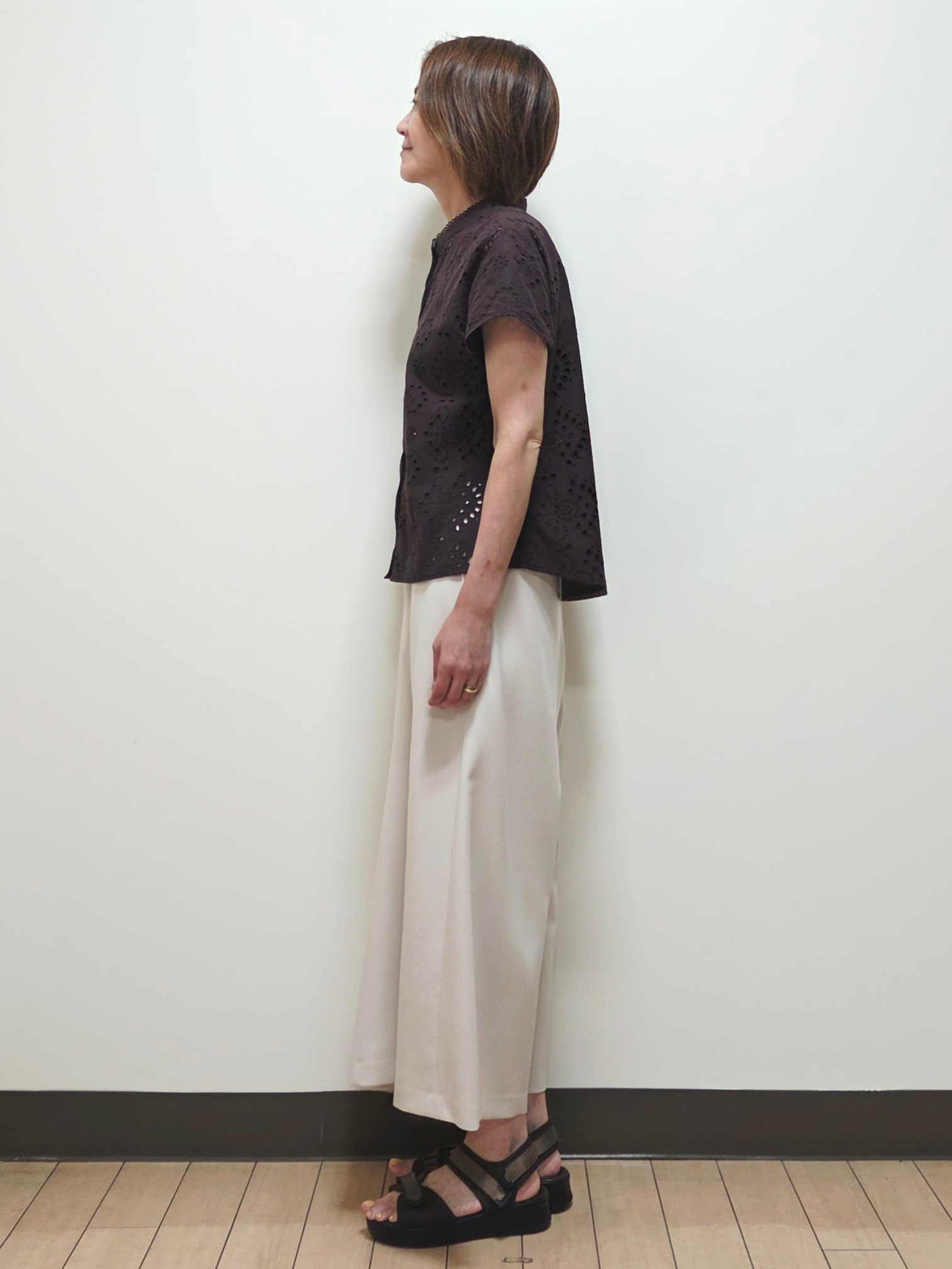 yuuさんの「Reflect｜【通勤◎】カットワーク刺繍レース シャツブラウス」を使ったコーディネート