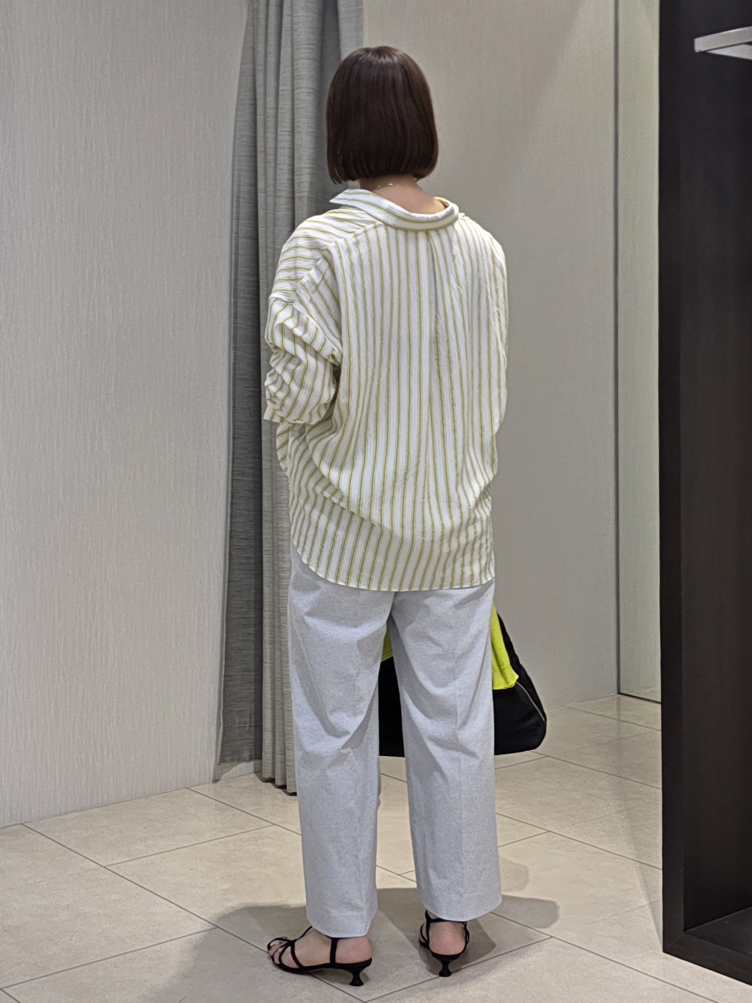 naokoさんの「UNTITLED｜ストライプシャツ」を使ったコーディネート