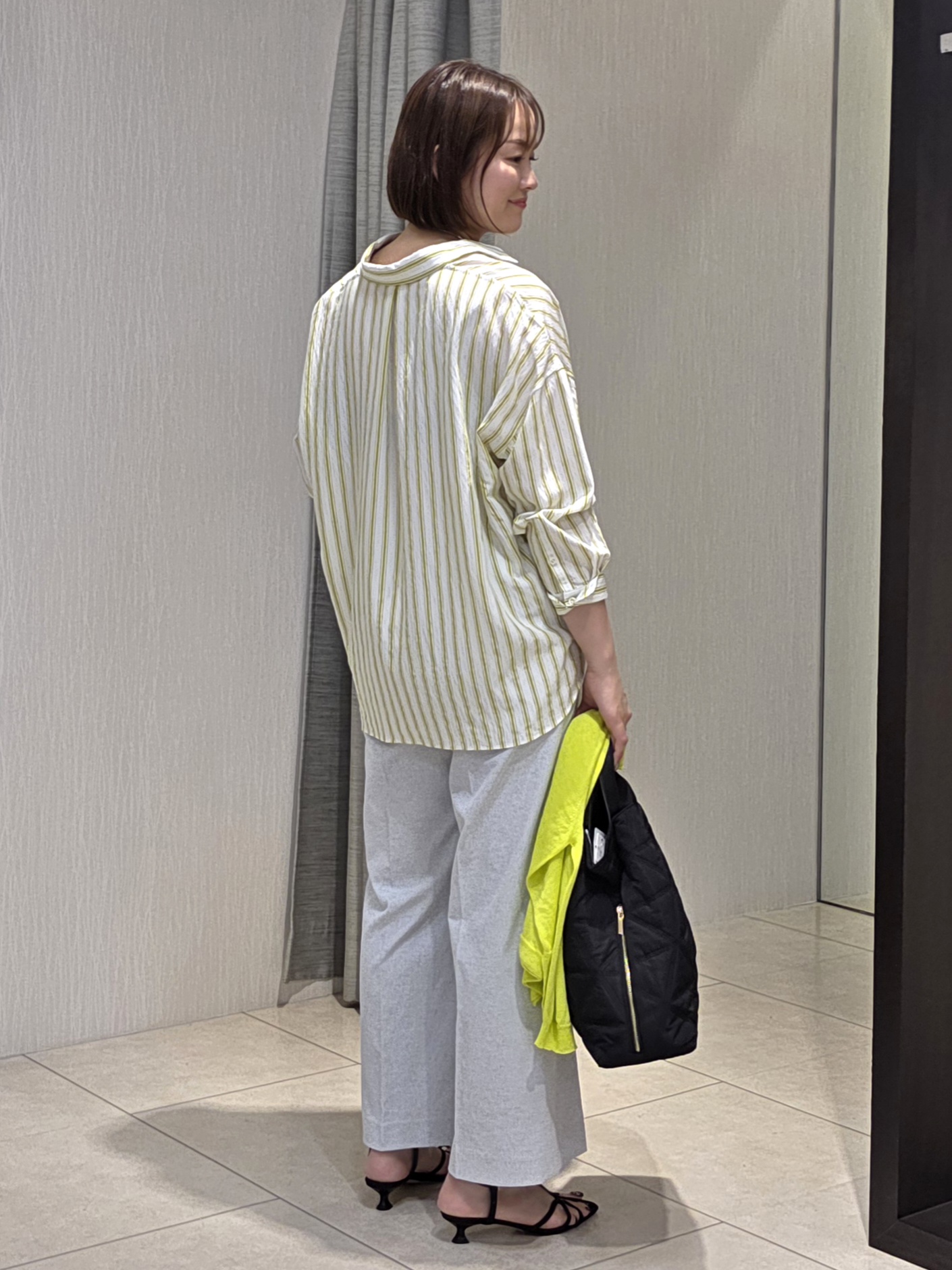 naokoさんの「UNTITLED｜ストライプシャツ」を使ったコーディネート