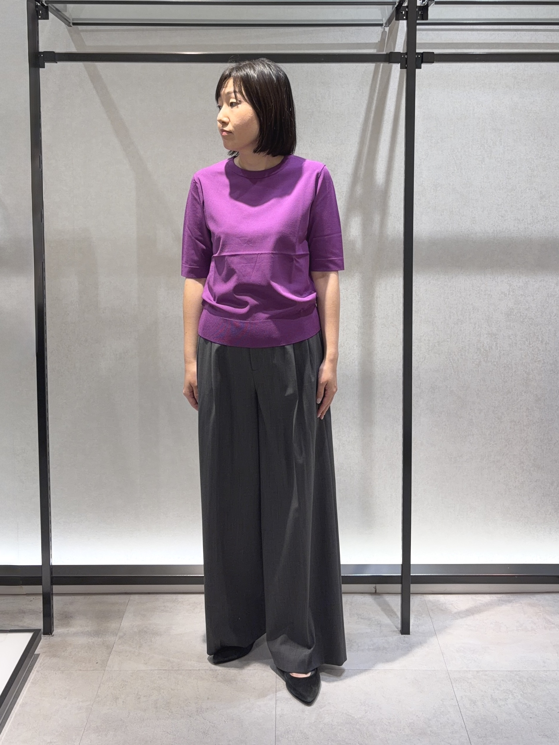 わたなべさんの「UNTITLED｜【アンサンブル可能/秋羽織り】コンパクトニットカーディガン」を使ったコーディネート