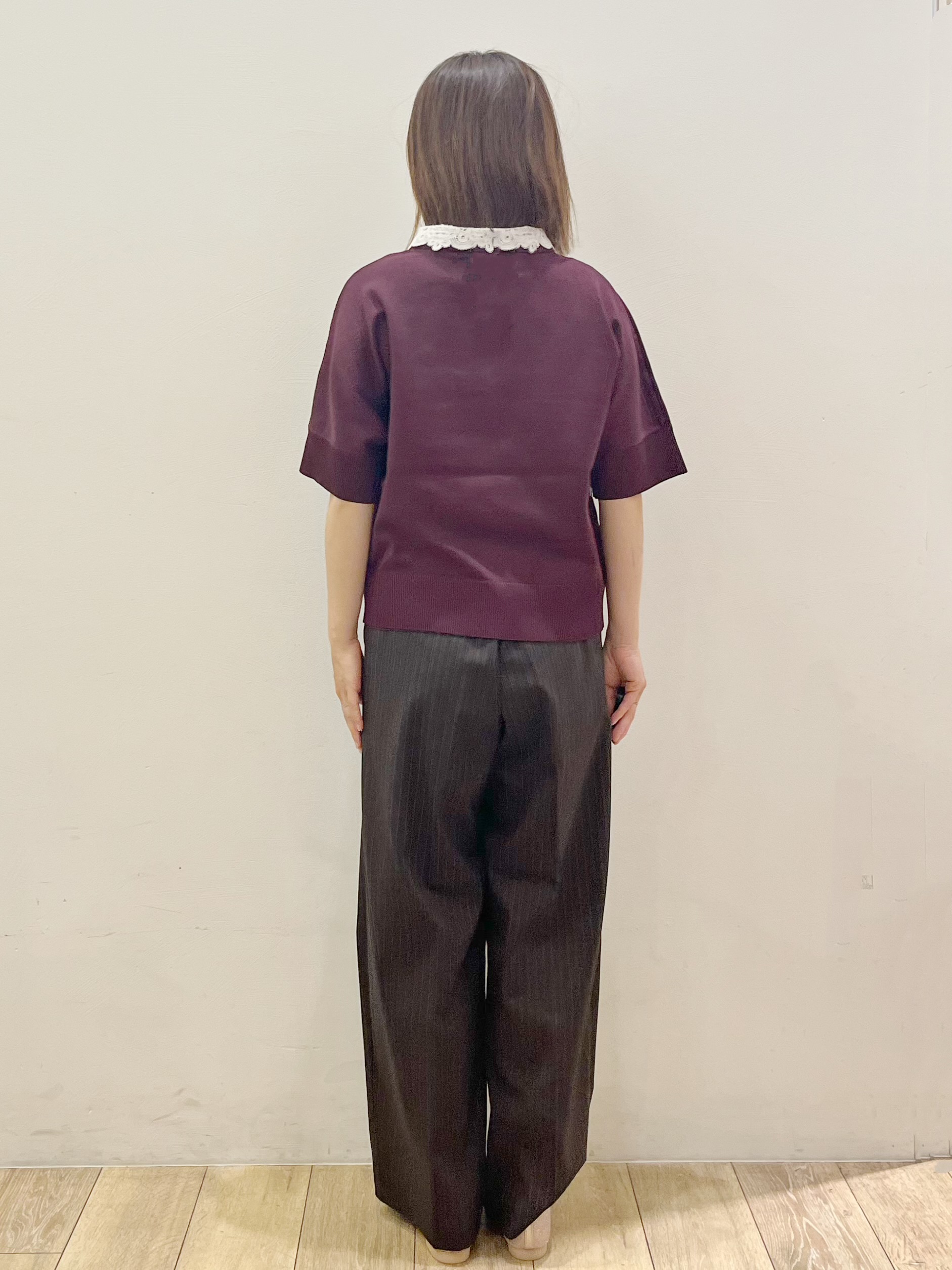 kcさんの「OPAQUE.CLIP｜2WAY衿ドッキングニット《洗濯機OK》」を使ったコーディネート