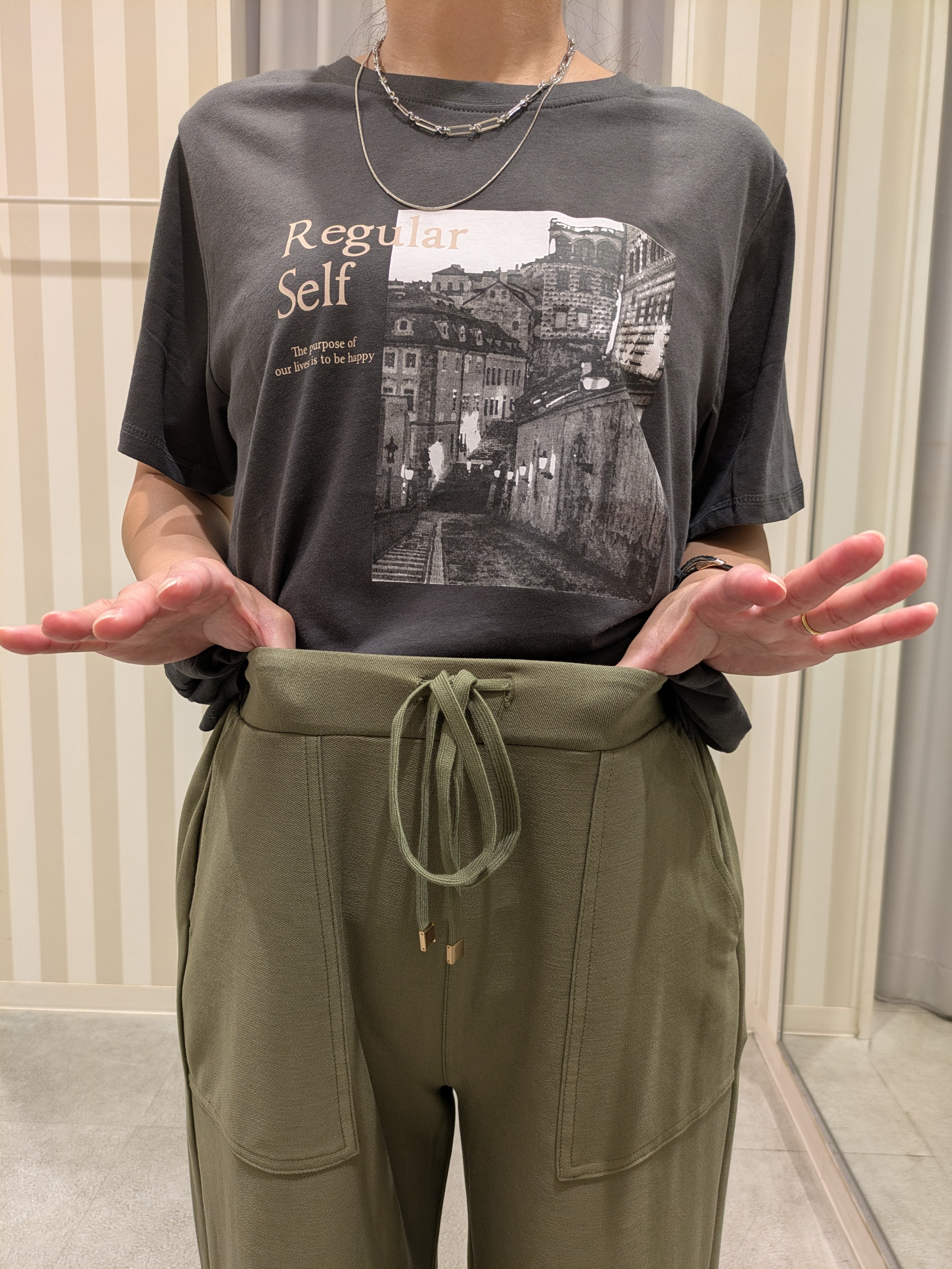 𝐂𝐡𝐢𝐢 &hearts;(ちー)さんの「SHOO･LA･RUE｜【通気性〇/セットアップ可/S-LL/洗濯機可】紫外線対策にも メッシュテーラードジャケット」を使ったコーディネート