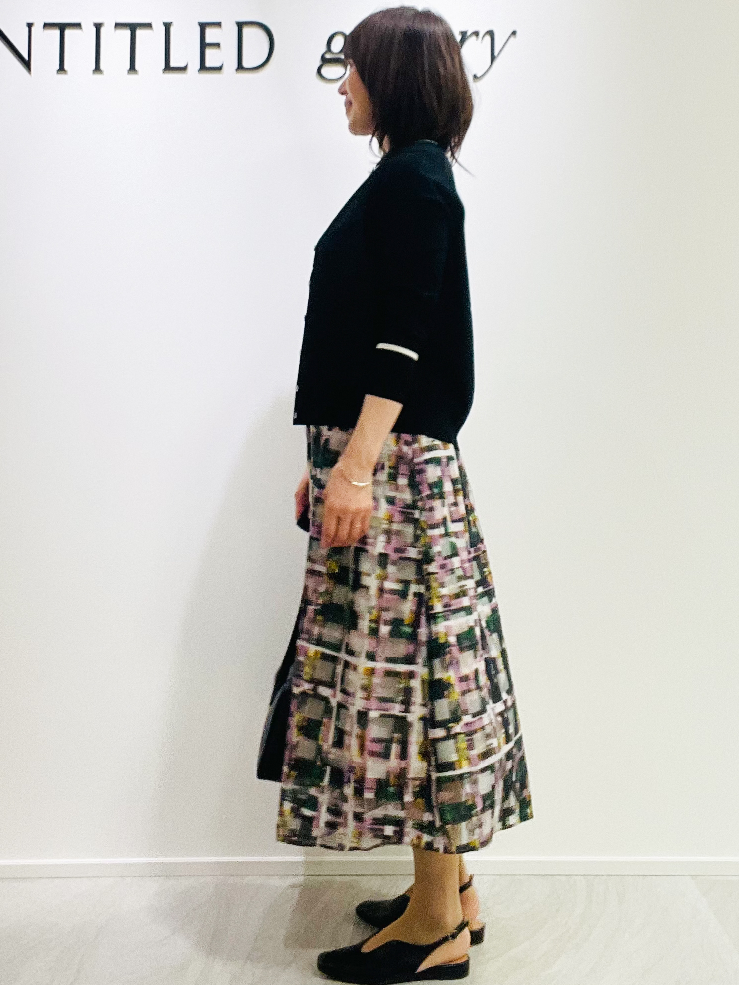 めいさんの「UNTITLED｜【アンサンブル可能/秋羽織り】コンパクトニットカーディガン」を使ったコーディネート