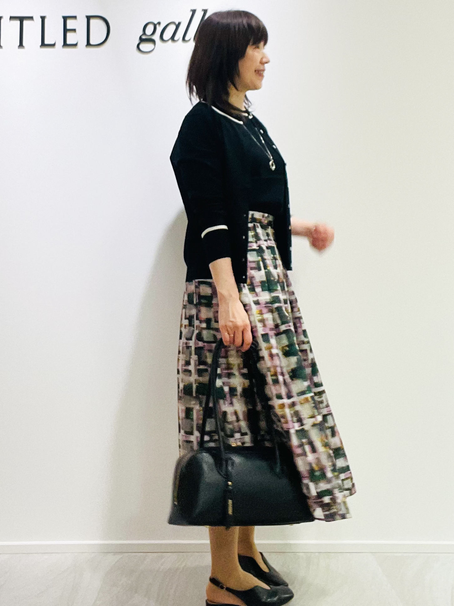 めいさんの「UNTITLED｜【アンサンブル可能/秋羽織り】コンパクトニットカーディガン」を使ったコーディネート