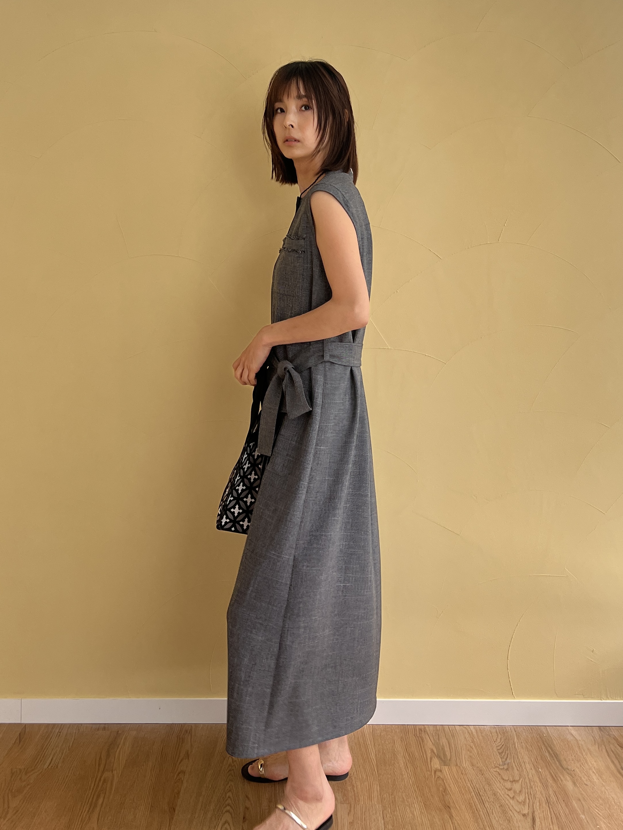 misaさんの「DRESSTERIOR｜【ウォッシャブル】ツイードライクワンピース」を使ったコーディネート