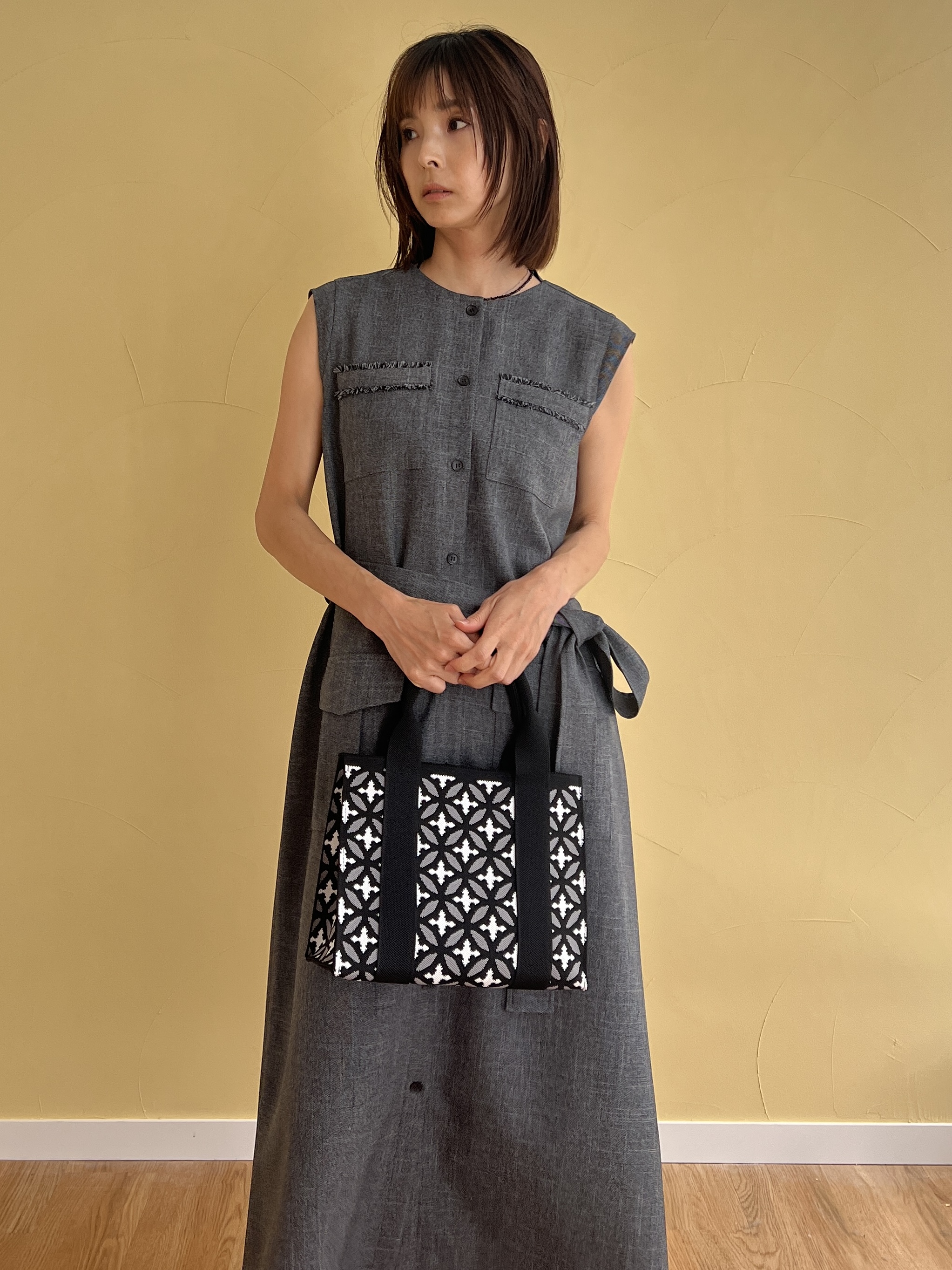 misaさんの「DRESSTERIOR｜【ウォッシャブル】ツイードライクワンピース」を使ったコーディネート
