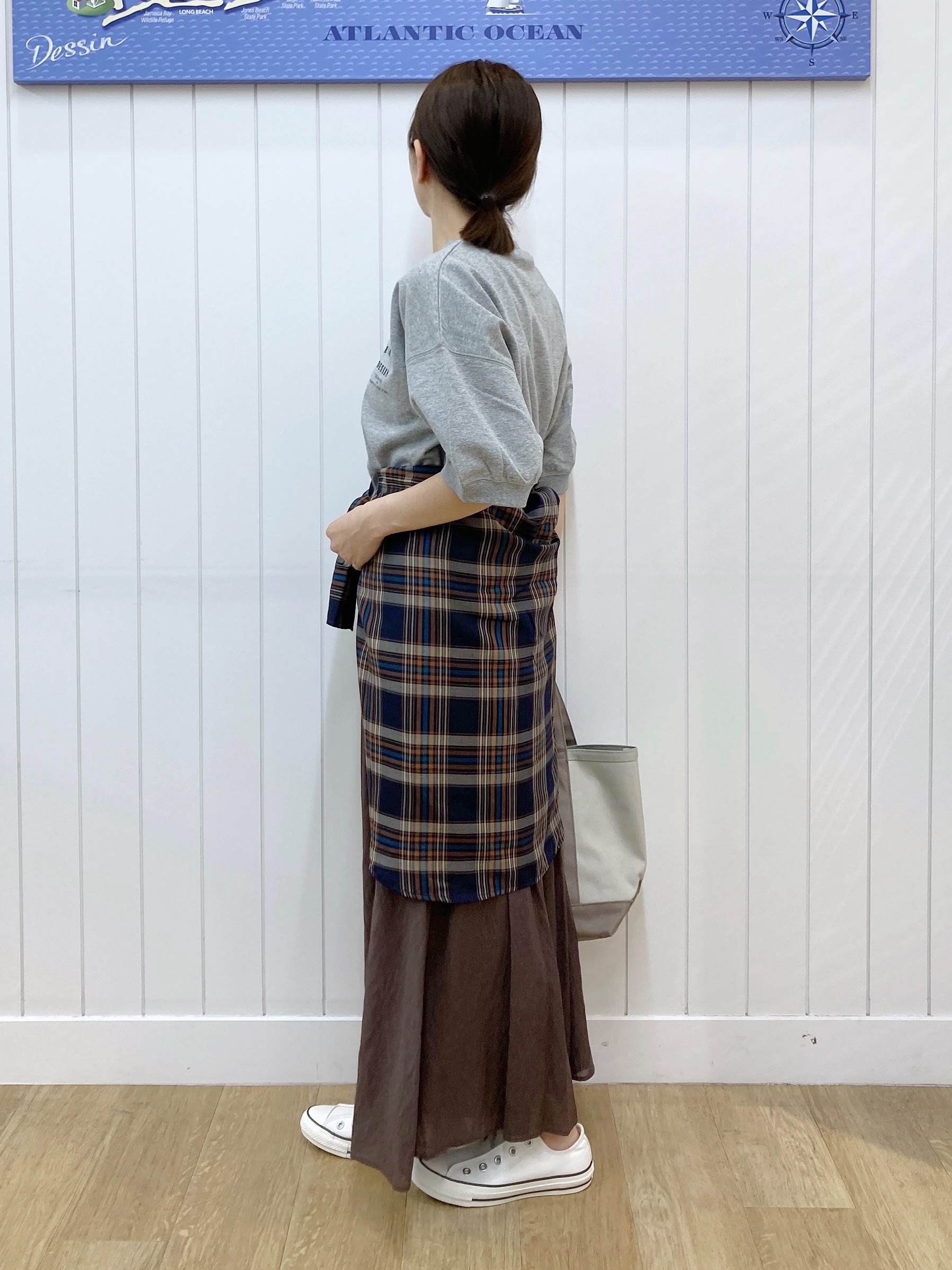 yoshiさんの「Dessin｜ハーフスリーブロゴプルオーバー」を使ったコーディネート
