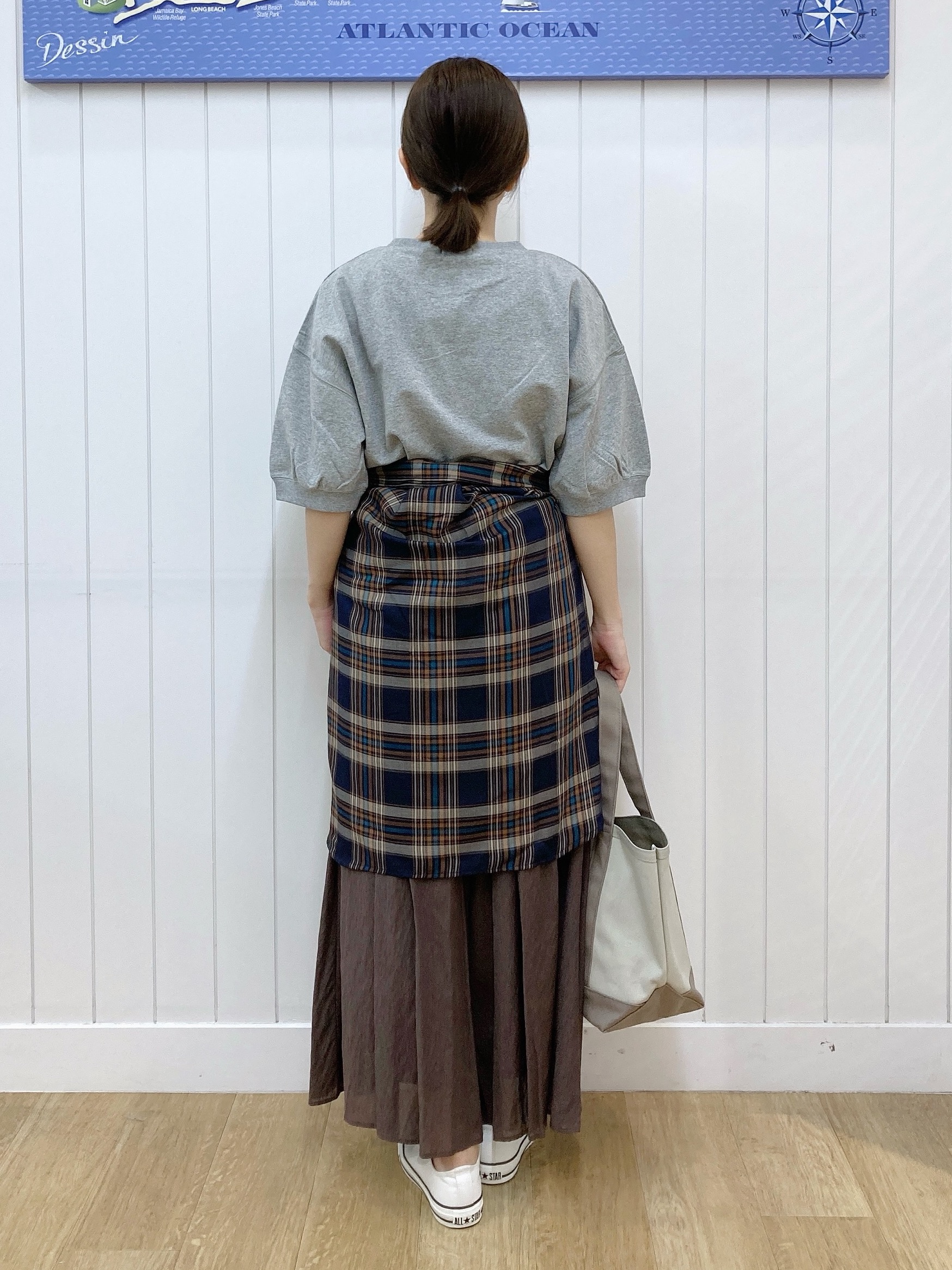 yoshiさんの「Dessin｜ハーフスリーブロゴプルオーバー」を使ったコーディネート