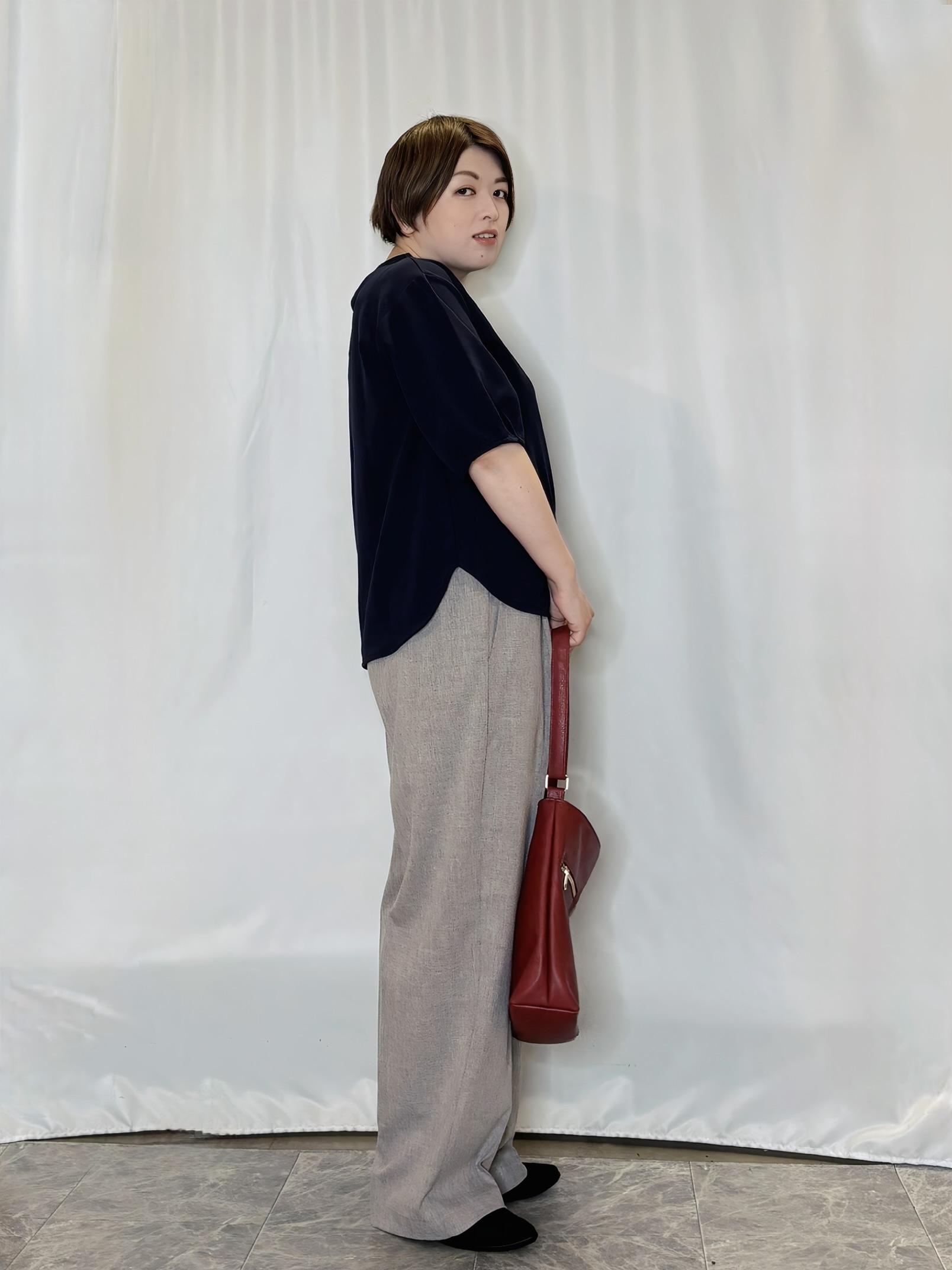 たみさんの「SHOO･LA･RUE｜【2点セット/洗濯機可/S-LL】インせず着られる ネックレス付き 5分袖Ｔシャツ」を使ったコーディネート