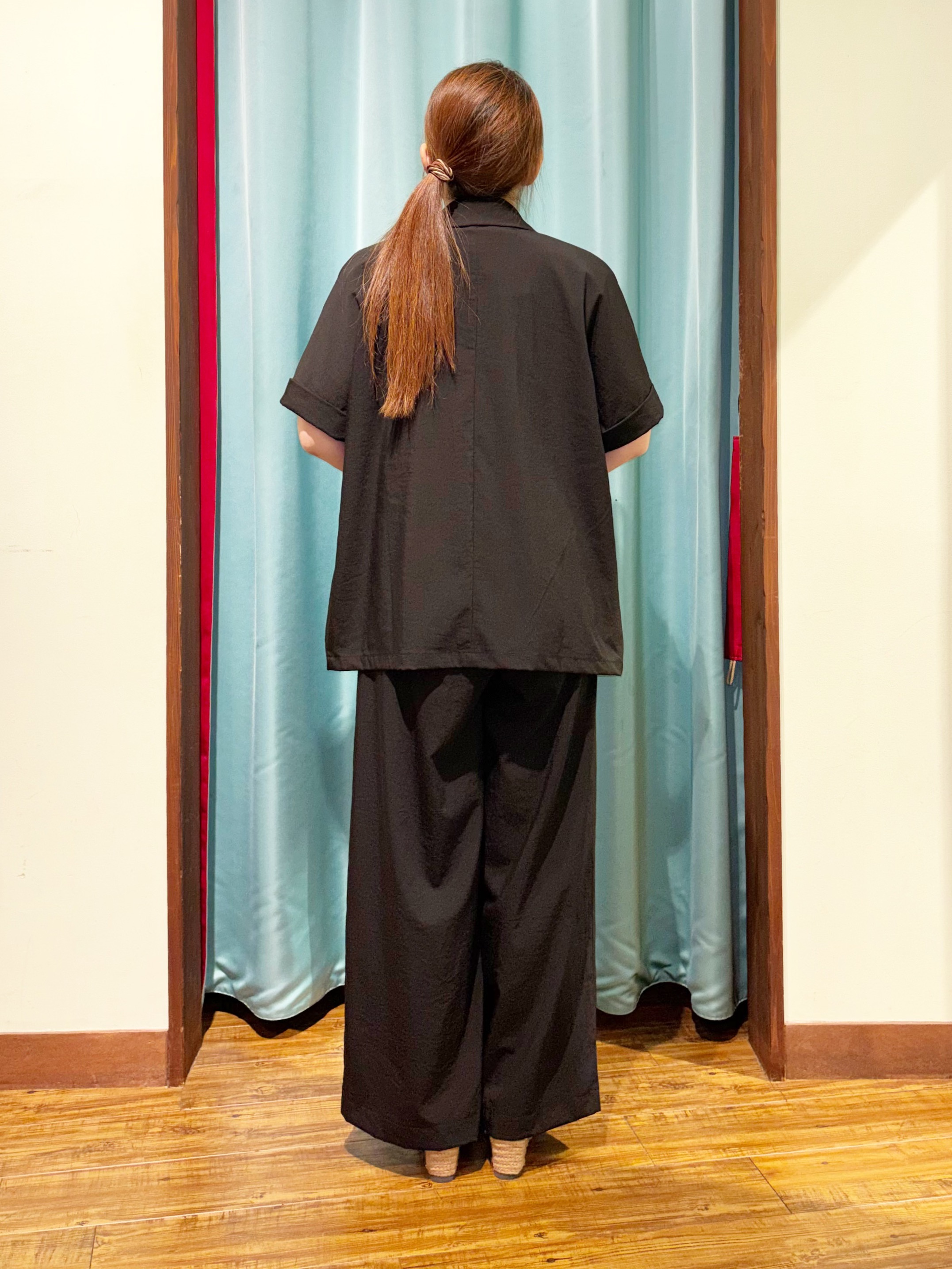 tukiさんの「SHOO･LA･RUE｜【高レビュー/洗濯機可/セットアップ可】軽凛(かろりん) 半袖ジャケット」を使ったコーディネート