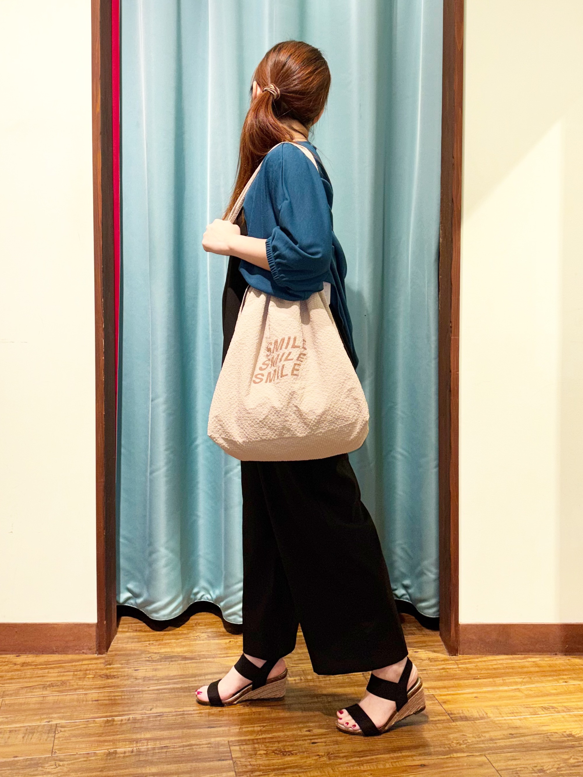 tukiさんの「SHOO･LA･RUE｜【UV/体型カバー】冷房や朝晩の冷え込み対策にも さらとろ5分袖カーディガン」を使ったコーディネート