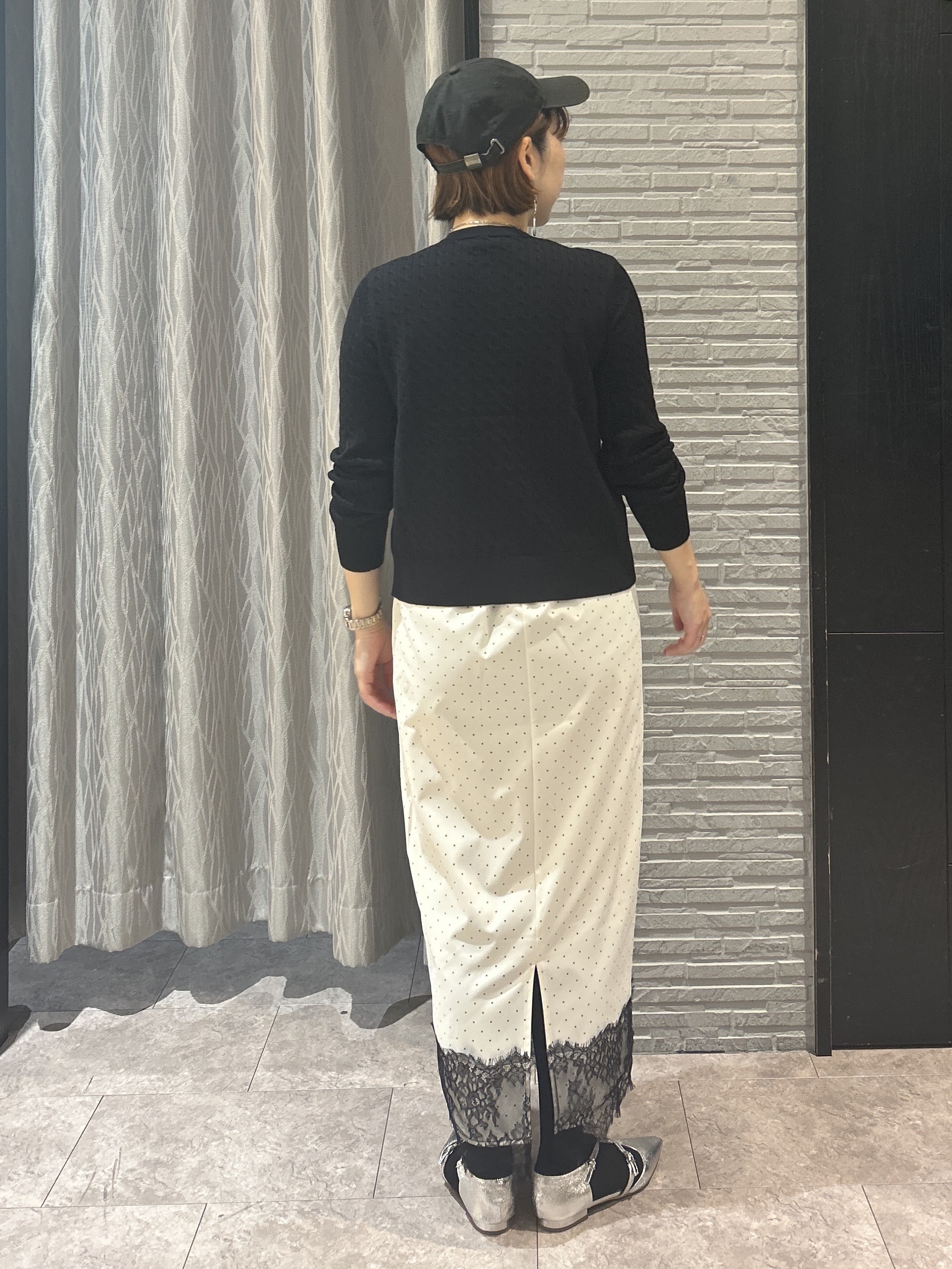 ga_riさんの「THE SHOP TK｜POLO BCS/ケーブルクルーカーディガン」を使ったコーディネート