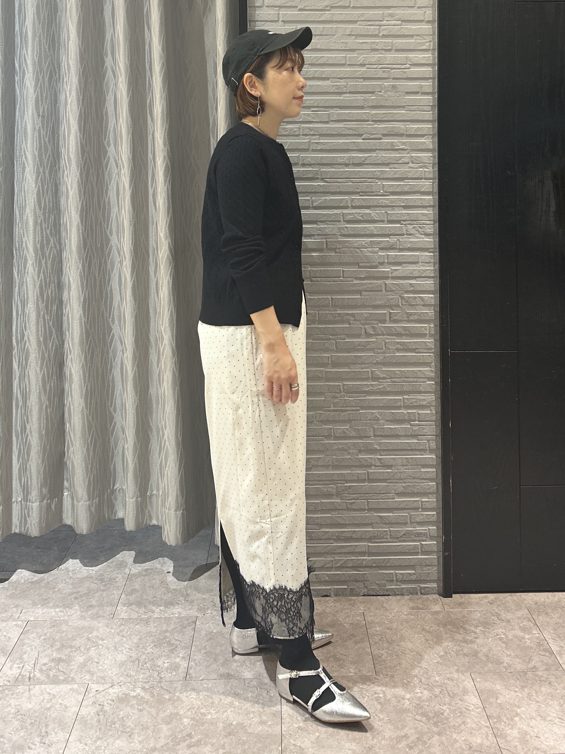 ga_riさんの「THE SHOP TK｜POLO BCS/ケーブルクルーカーディガン」を使ったコーディネート