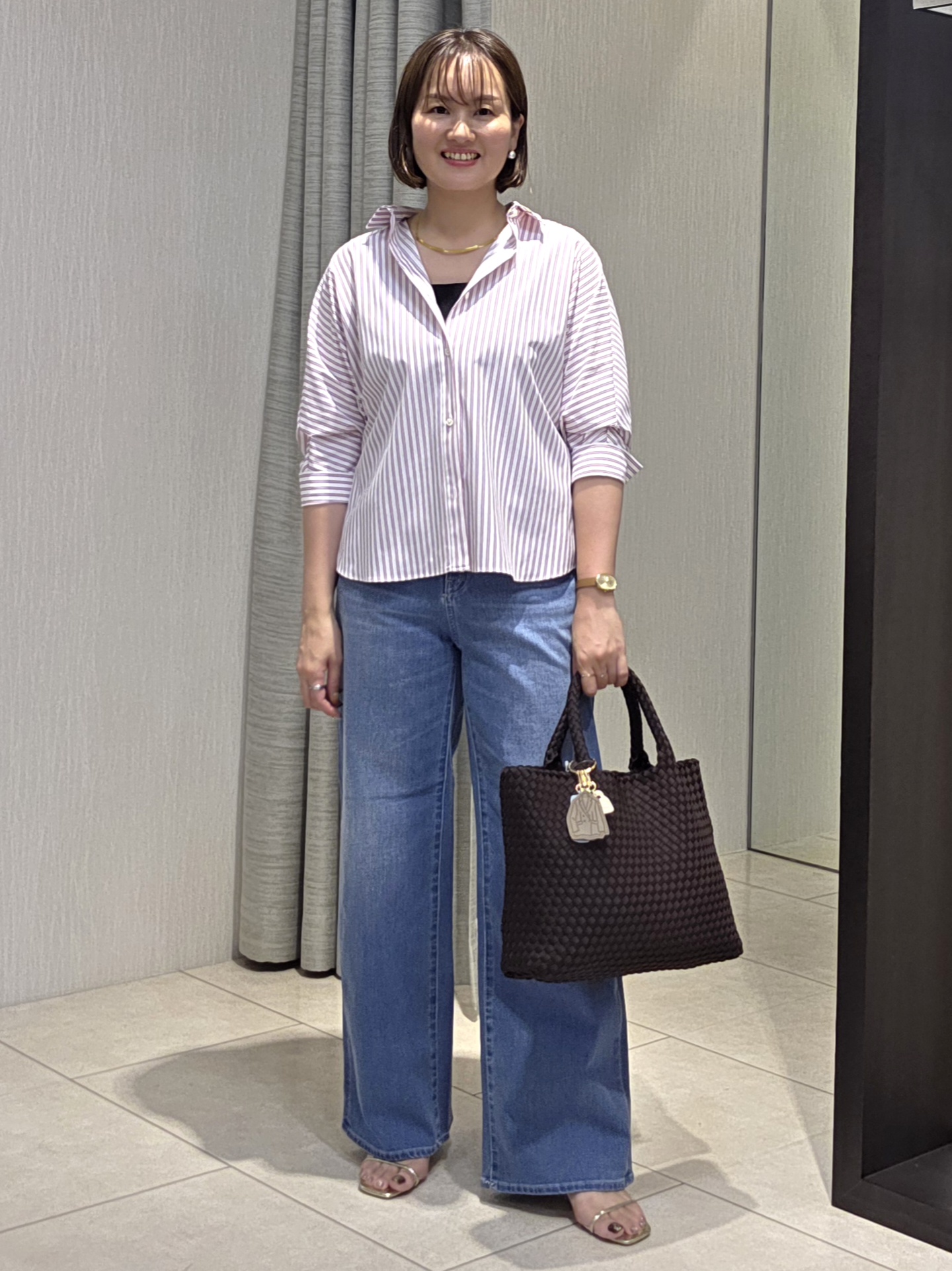 naokoさんの「UNTITLED｜【接触冷感/吸水速乾/UVカット】ドルマンスリーブシャツ」を使ったコーディネート