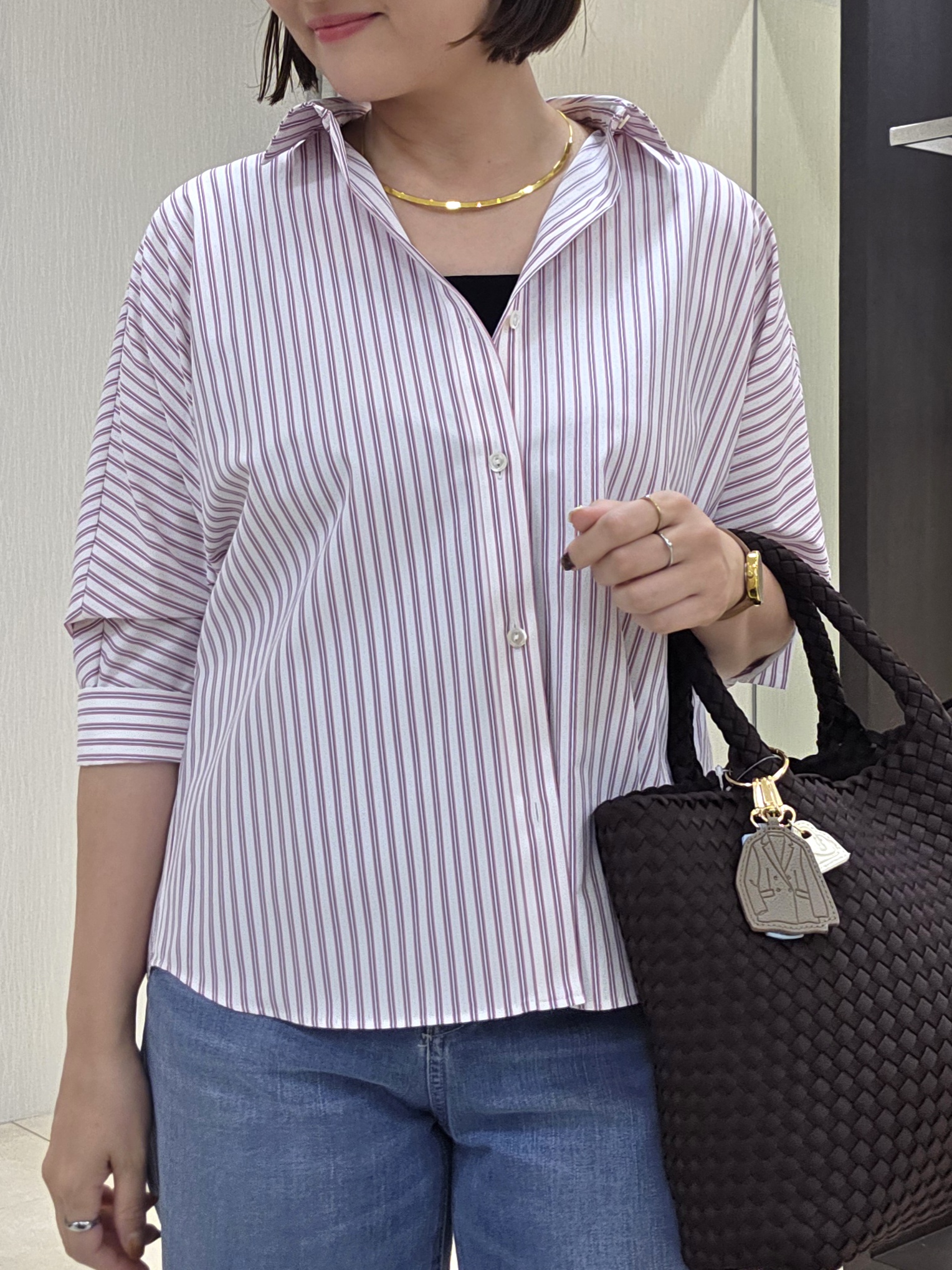 naokoさんの「UNTITLED｜【接触冷感/吸水速乾/UVカット】ドルマンスリーブシャツ」を使ったコーディネート