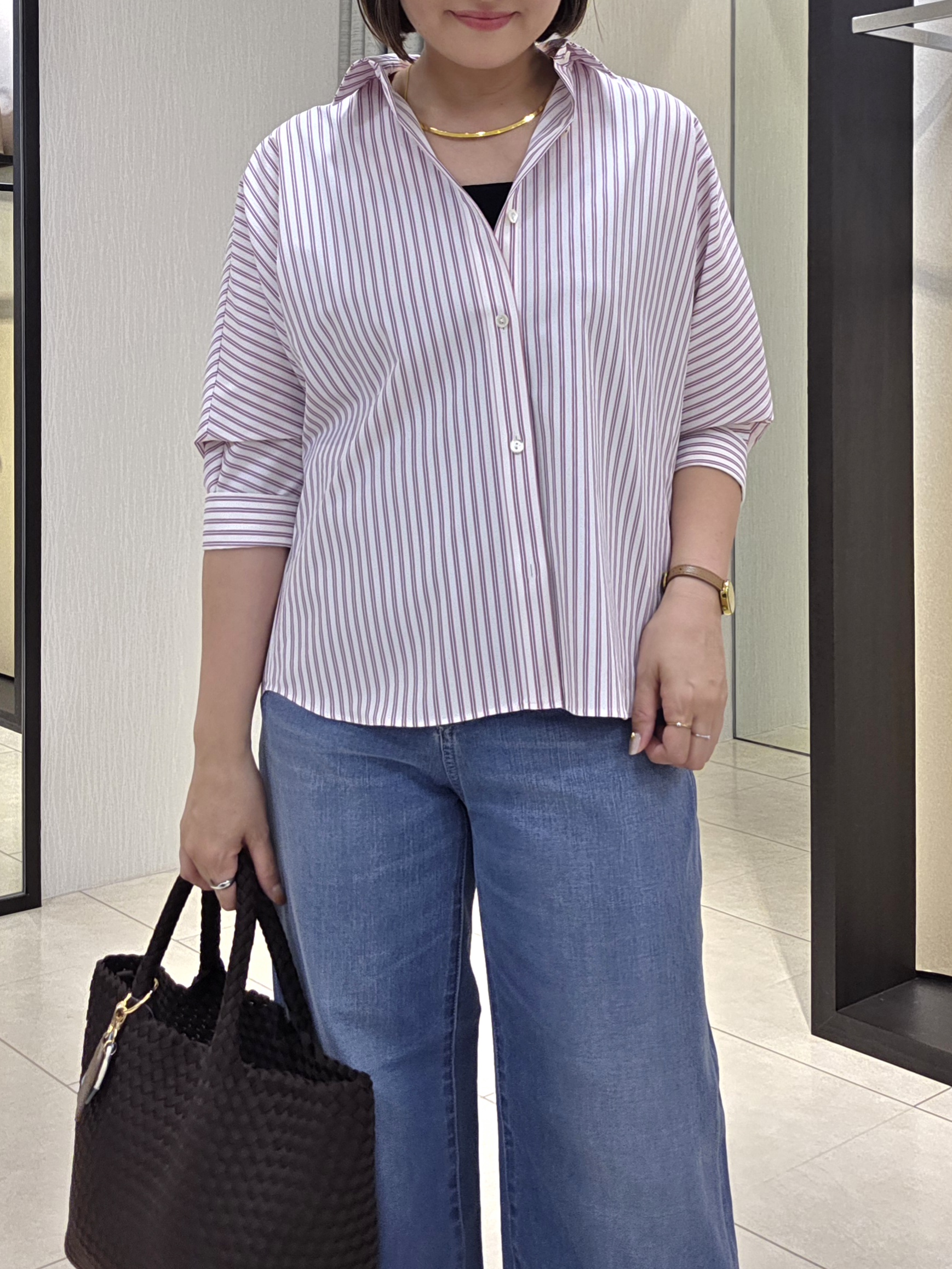 naokoさんの「UNTITLED｜【接触冷感/吸水速乾/UVカット】ドルマンスリーブシャツ」を使ったコーディネート