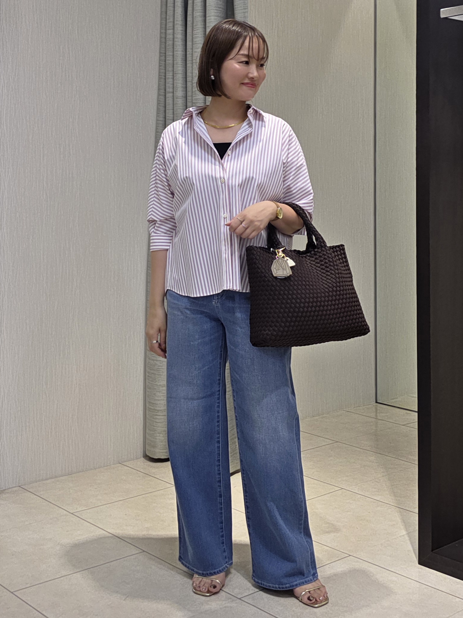 naokoさんの「UNTITLED｜【接触冷感/吸水速乾/UVカット】ドルマンスリーブシャツ」を使ったコーディネート
