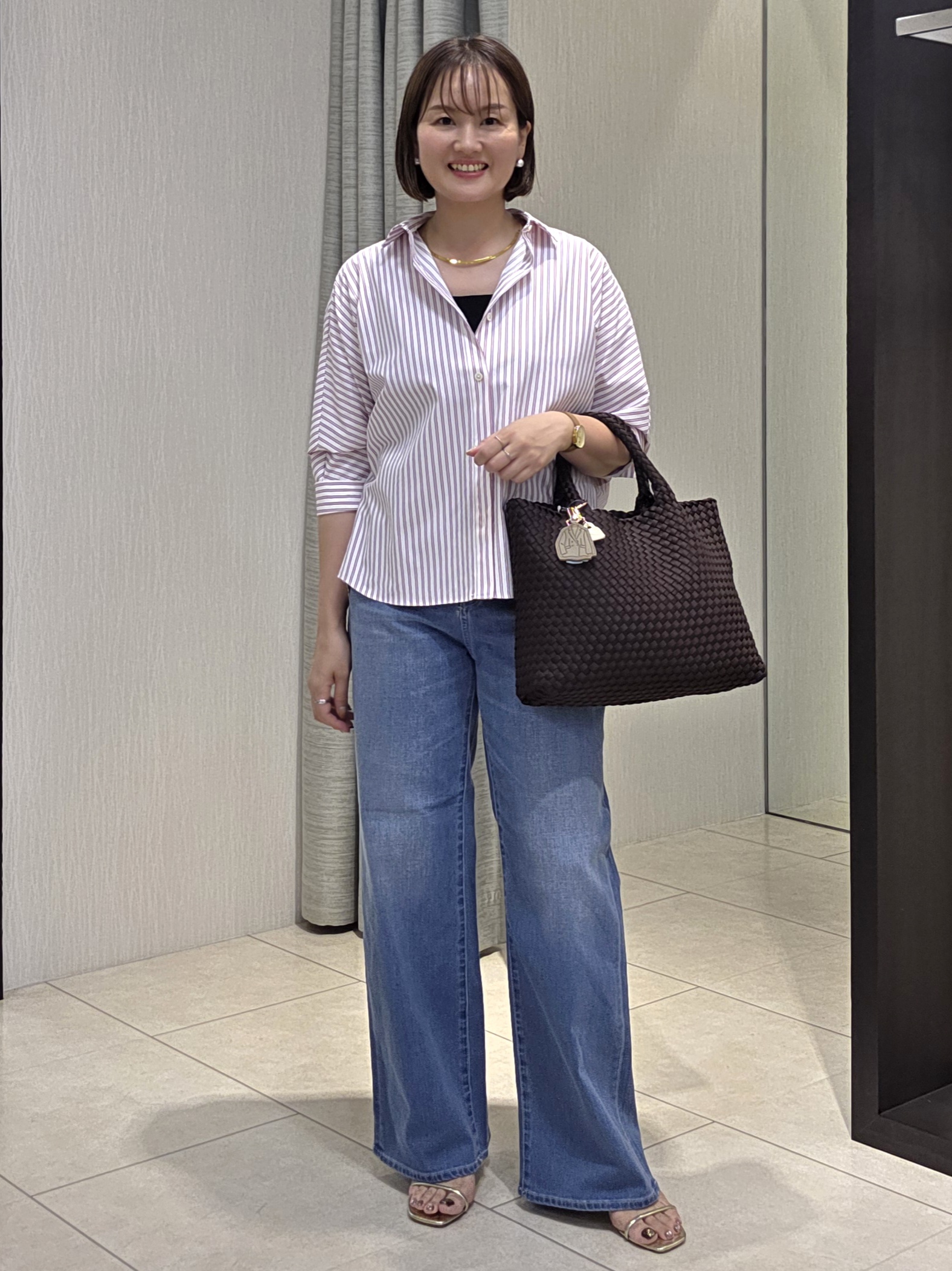 naokoさんの「UNTITLED｜【接触冷感/吸水速乾/UVカット】ドルマンスリーブシャツ」を使ったコーディネート
