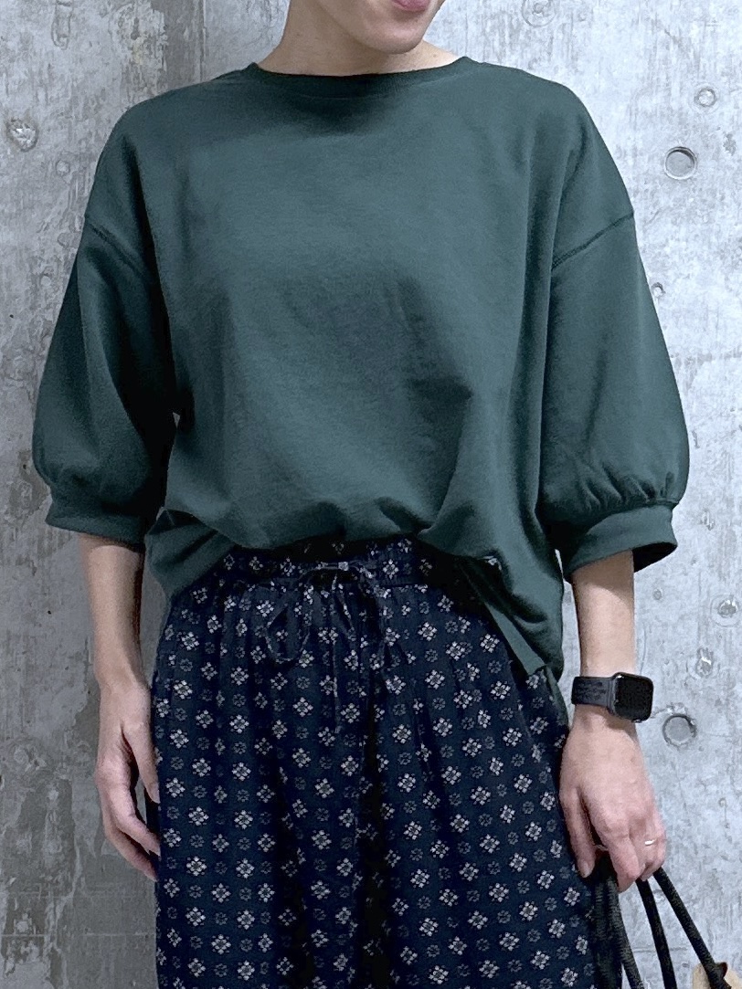 kumiさんの「Dessin｜【高レビュー/洗える/XS-L】バックヘンリーミニ裏毛 5分袖」を使ったコーディネート