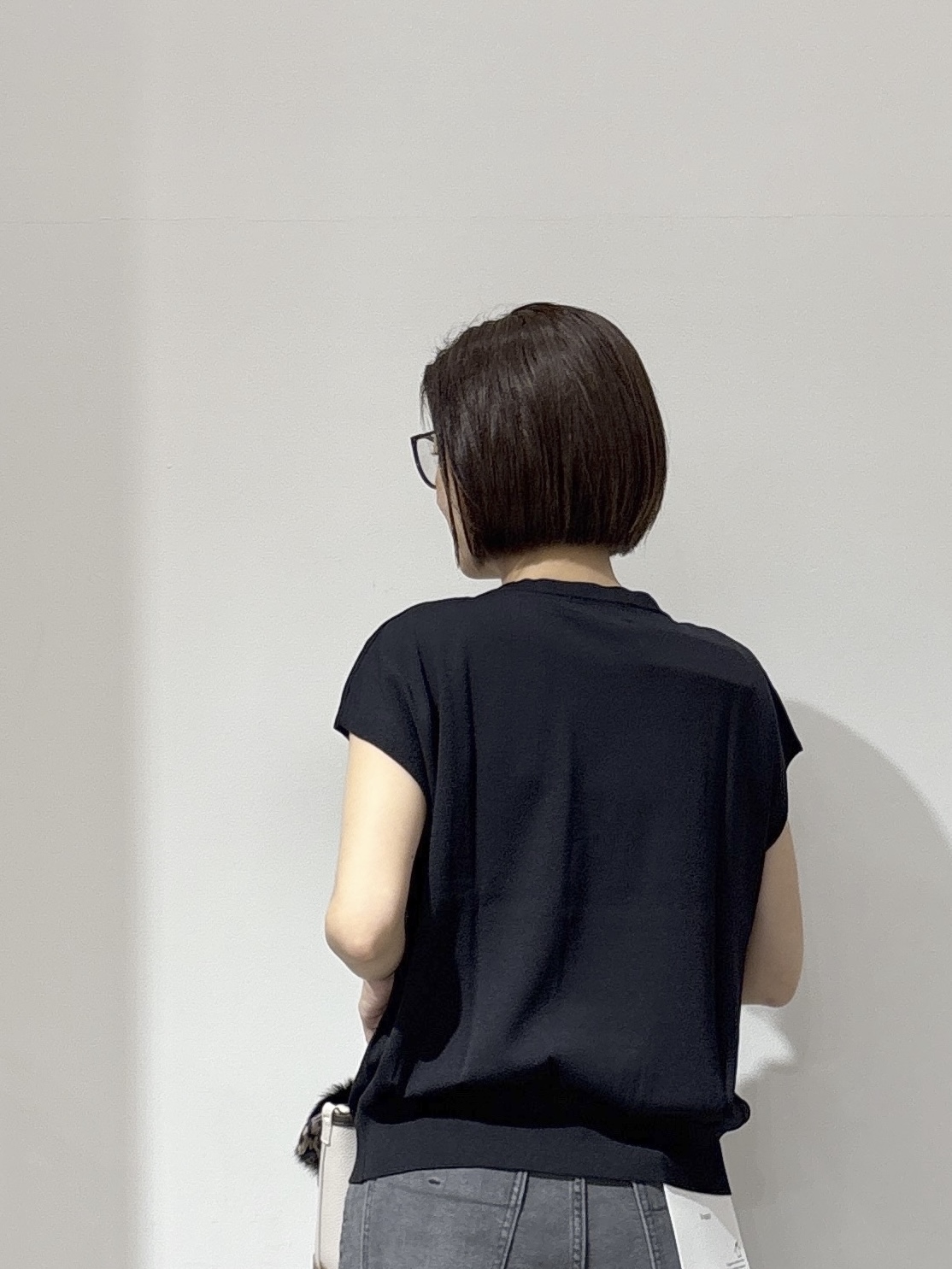 NAKAさんの「OPAQUE.CLIP｜【UV】フリルフレンチスリーブニット《接触冷感／洗濯機OK》」を使ったコーディネート