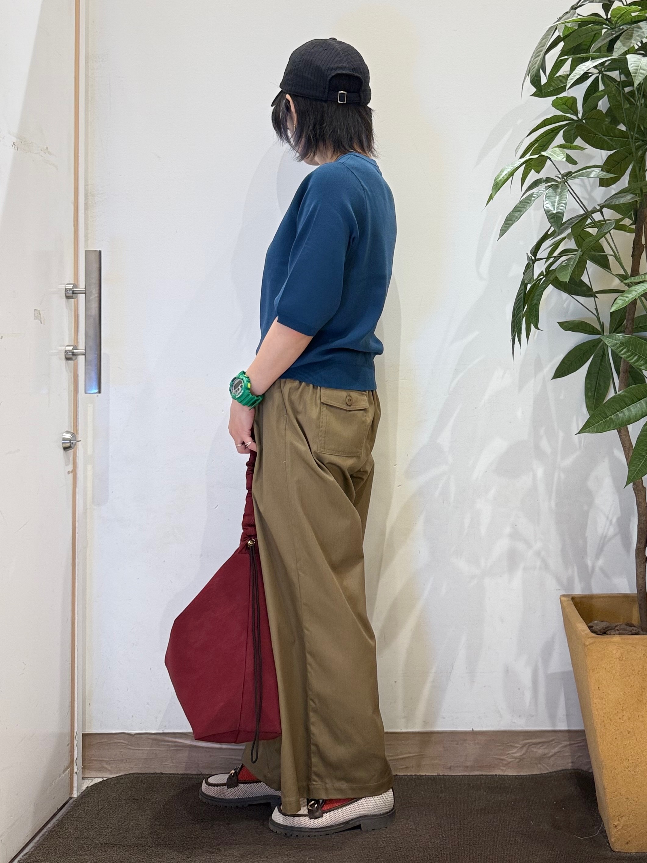 misakiさんの「SHOO･LA･RUE｜【ガンガン洗える/UV/毛玉になりにくい】二の腕見せない 5分袖ニット」を使ったコーディネート