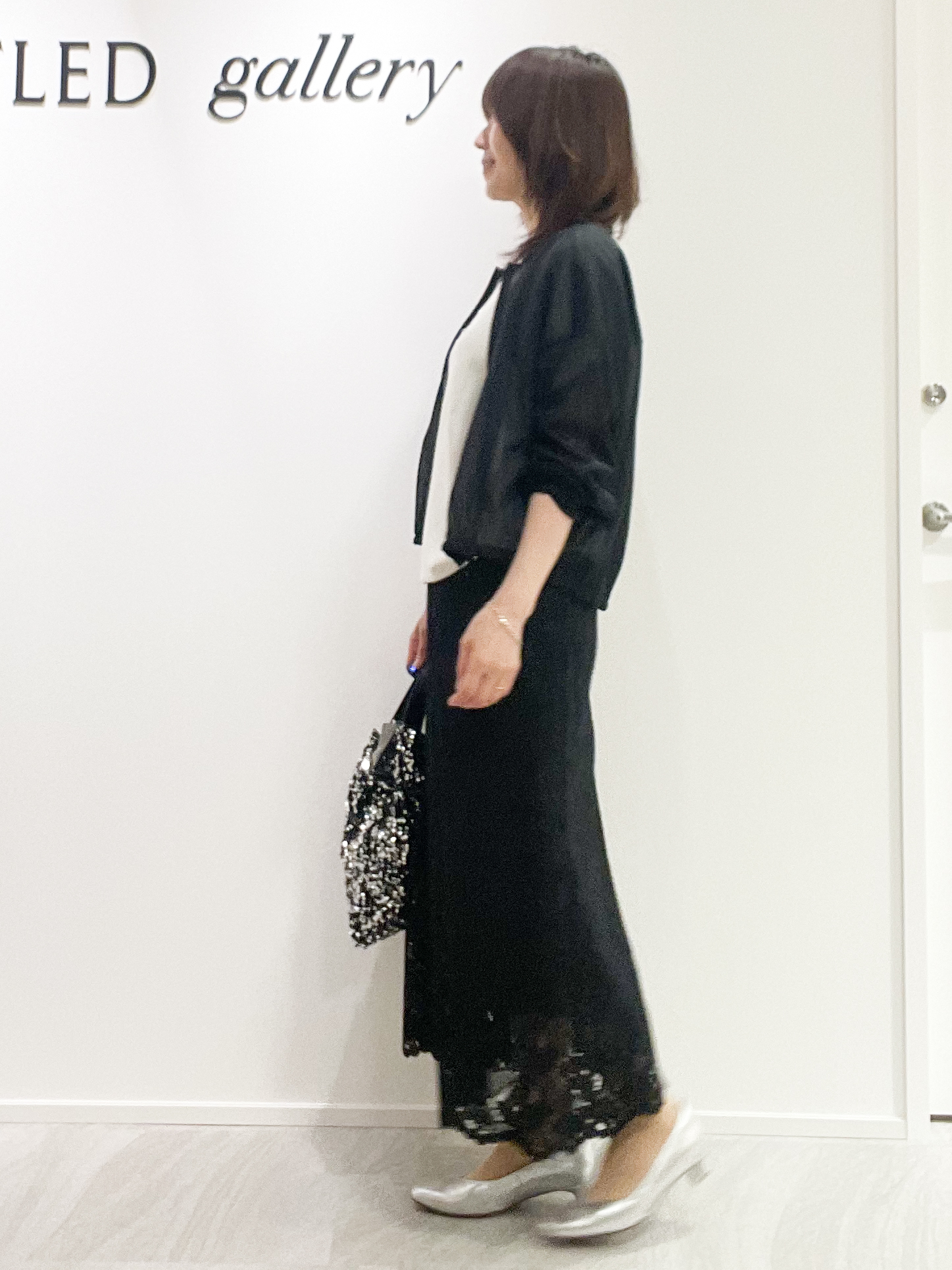 めいさんの「UNTITLED｜【秋羽織り/ジップ】トリコットシアーブラウス」を使ったコーディネート