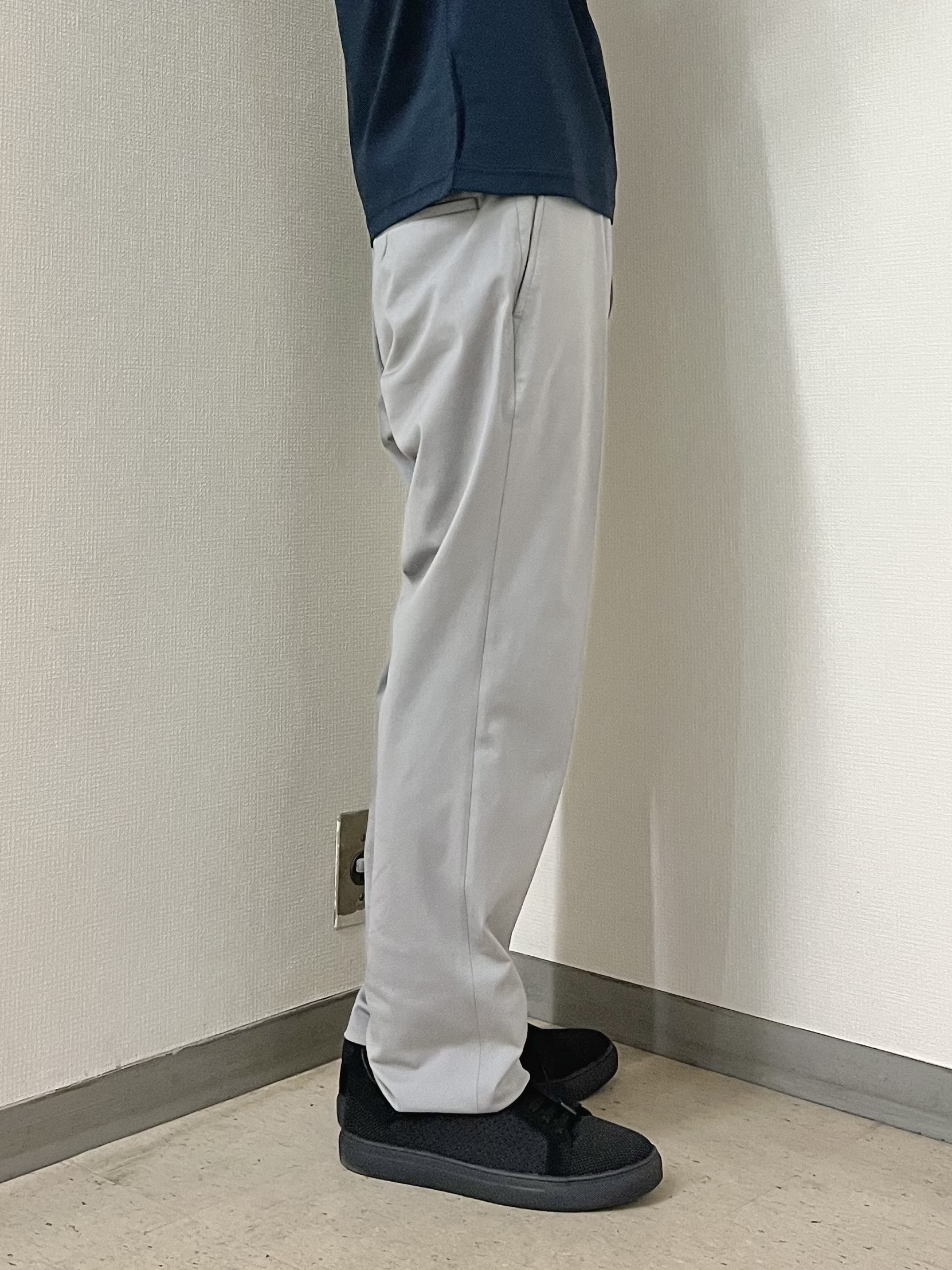 URAさんの「TAKEO KIKUCHI｜【接触冷感】アイスクリアコットン ワンポイント ポロシャツ」を使ったコーディネート